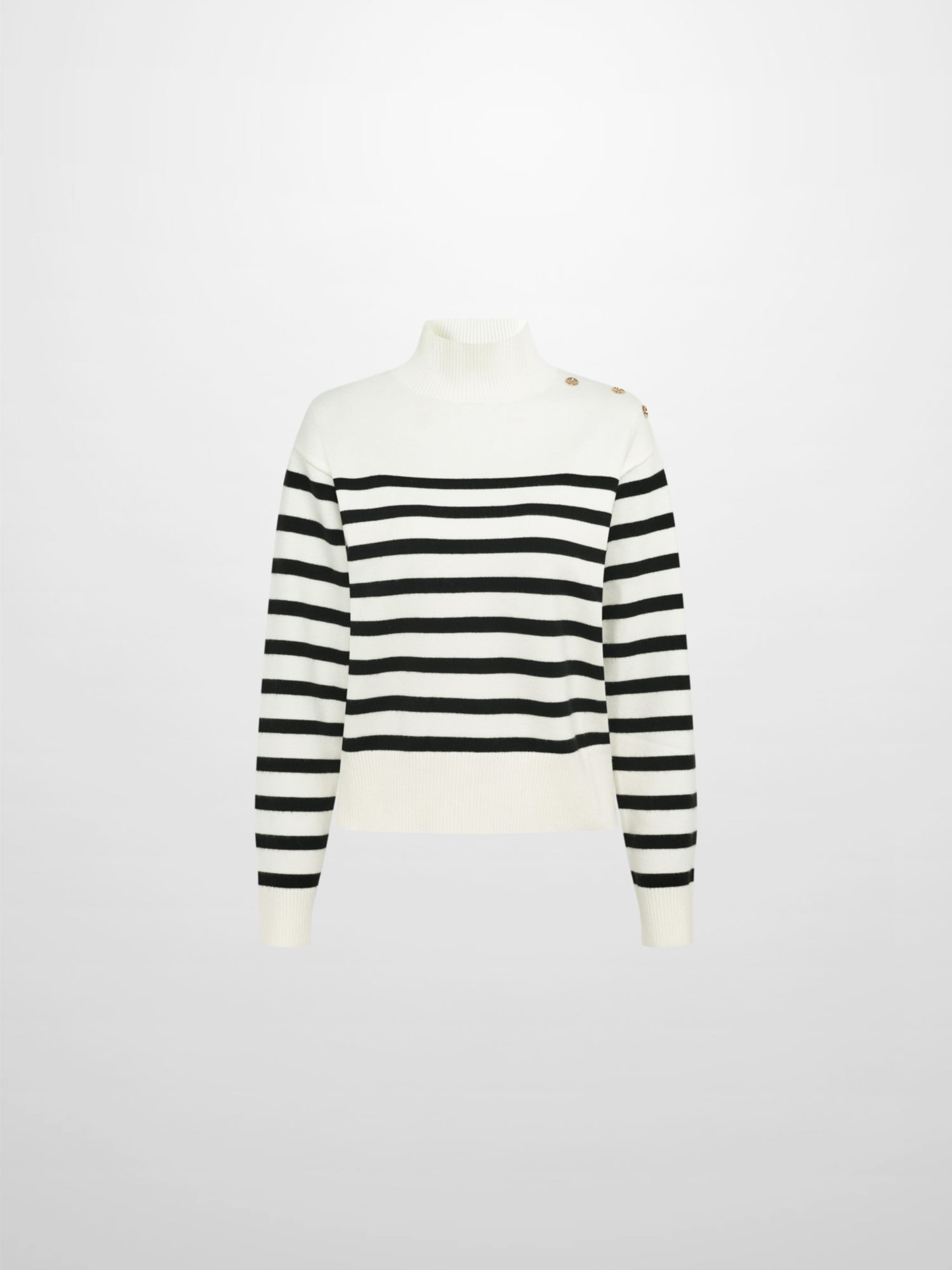 Nautical Stripe Sweater - White/Black