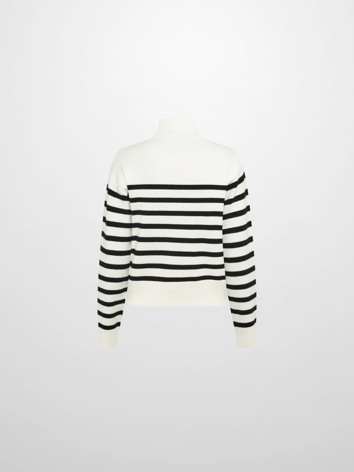 Nautical Stripe Sweater - White/Black