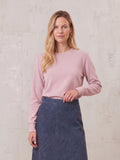 Ribbed Crew Bomber-Lavender