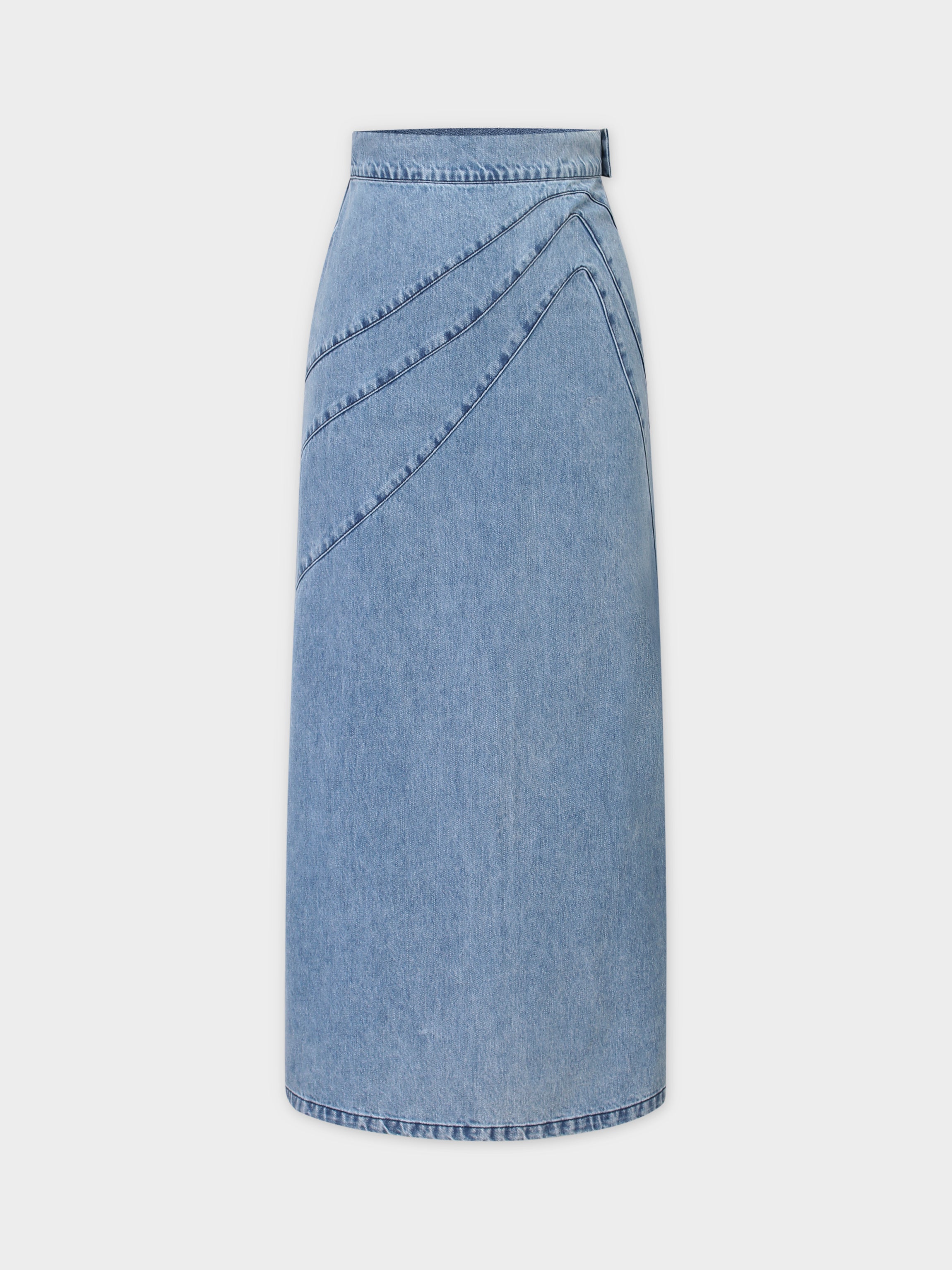 maxi jean skirt