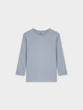 BASIC HIGH V TEE 3Q-LIGHT BLUE