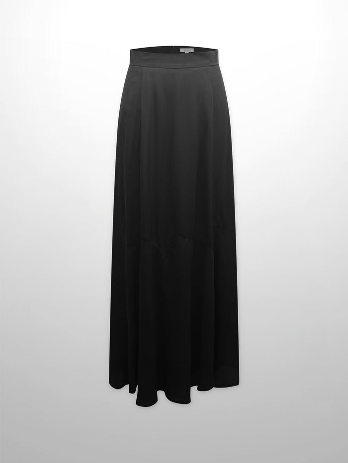 TRUMPET FLARE SKIRT-BLACK
