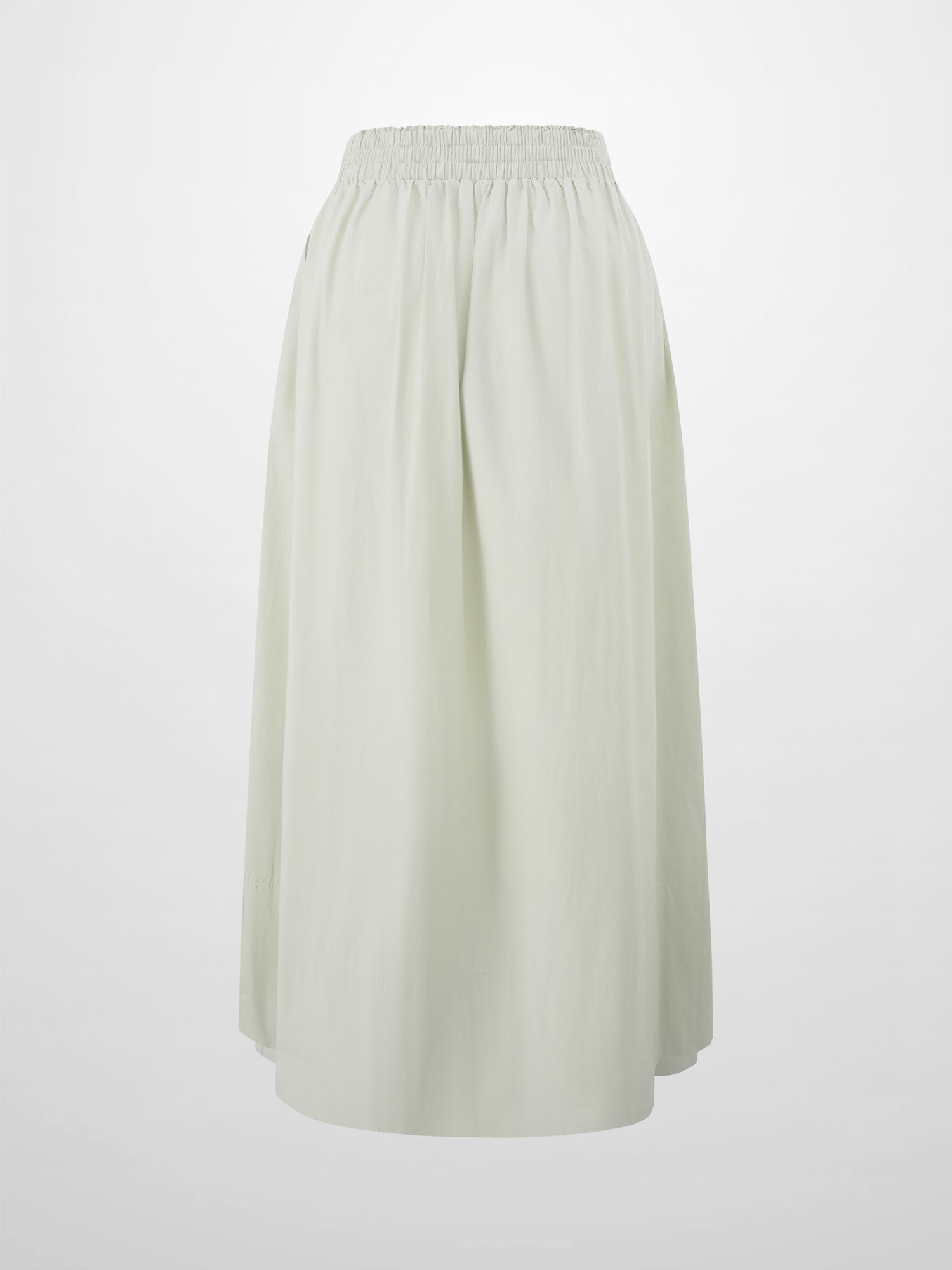 Elastic Waist Gathered Skirt-Mint