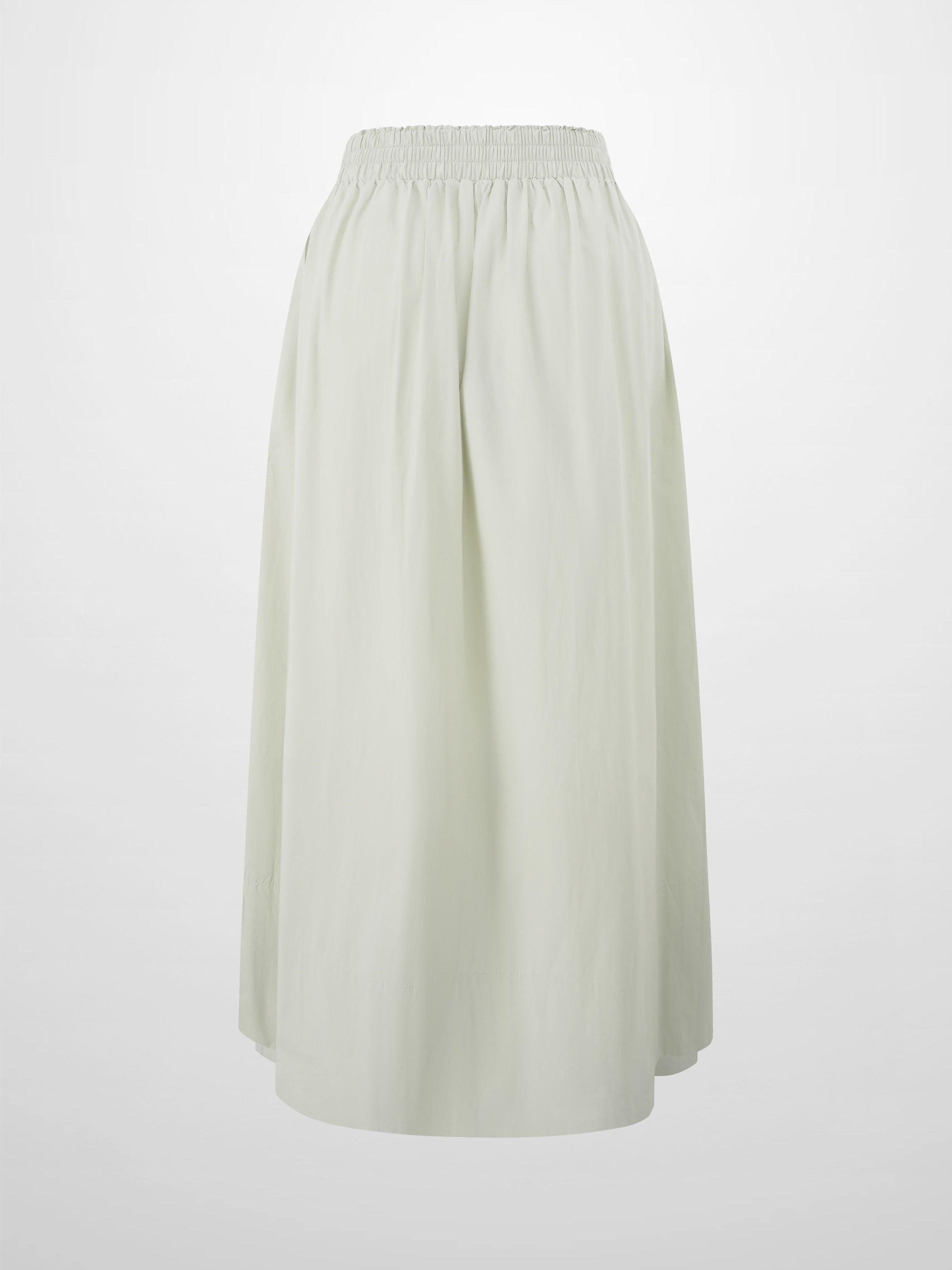 Elastic Waist Gathered Skirt-Mint