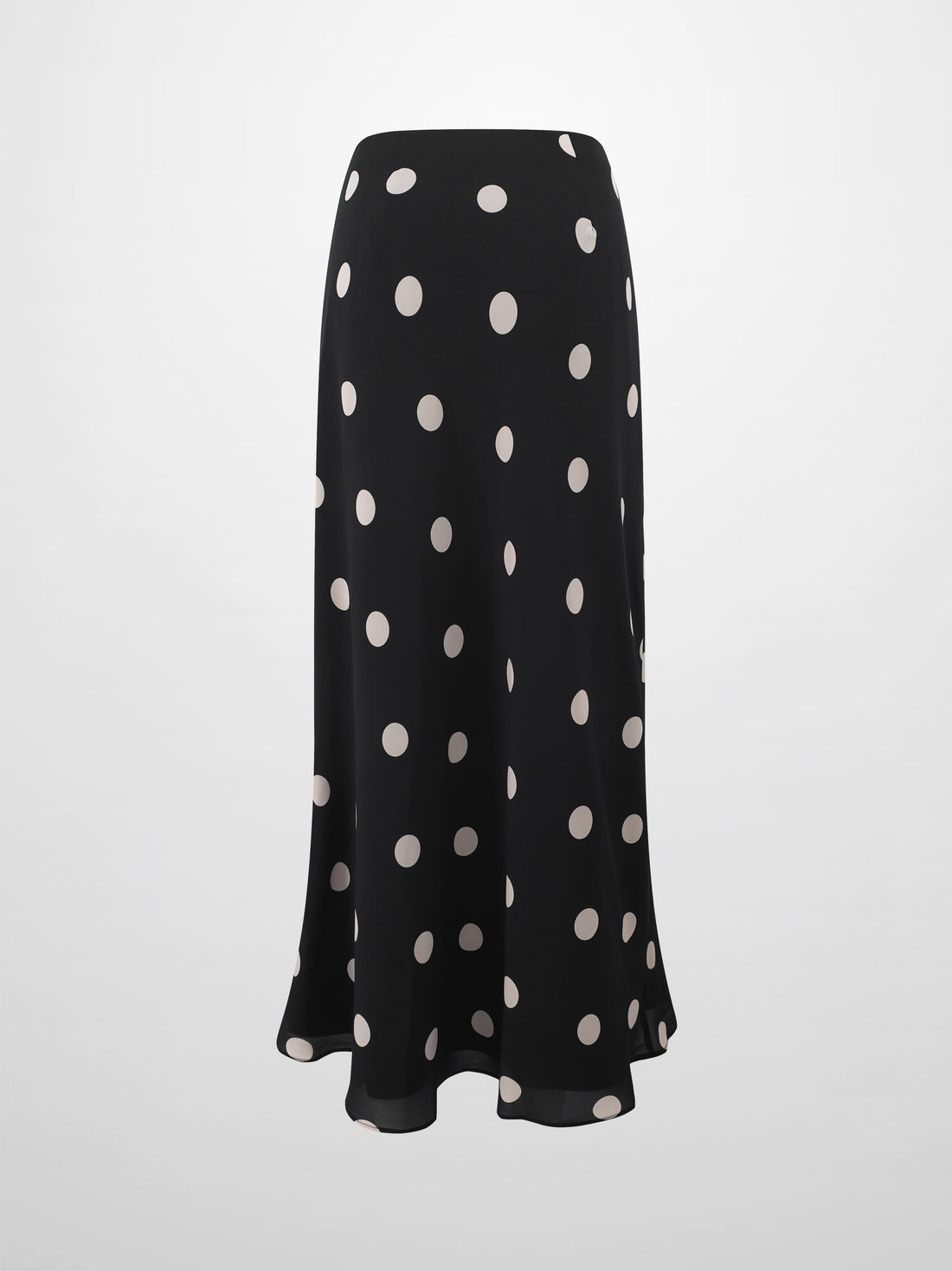 Print Slip Skirt-Polka Dot