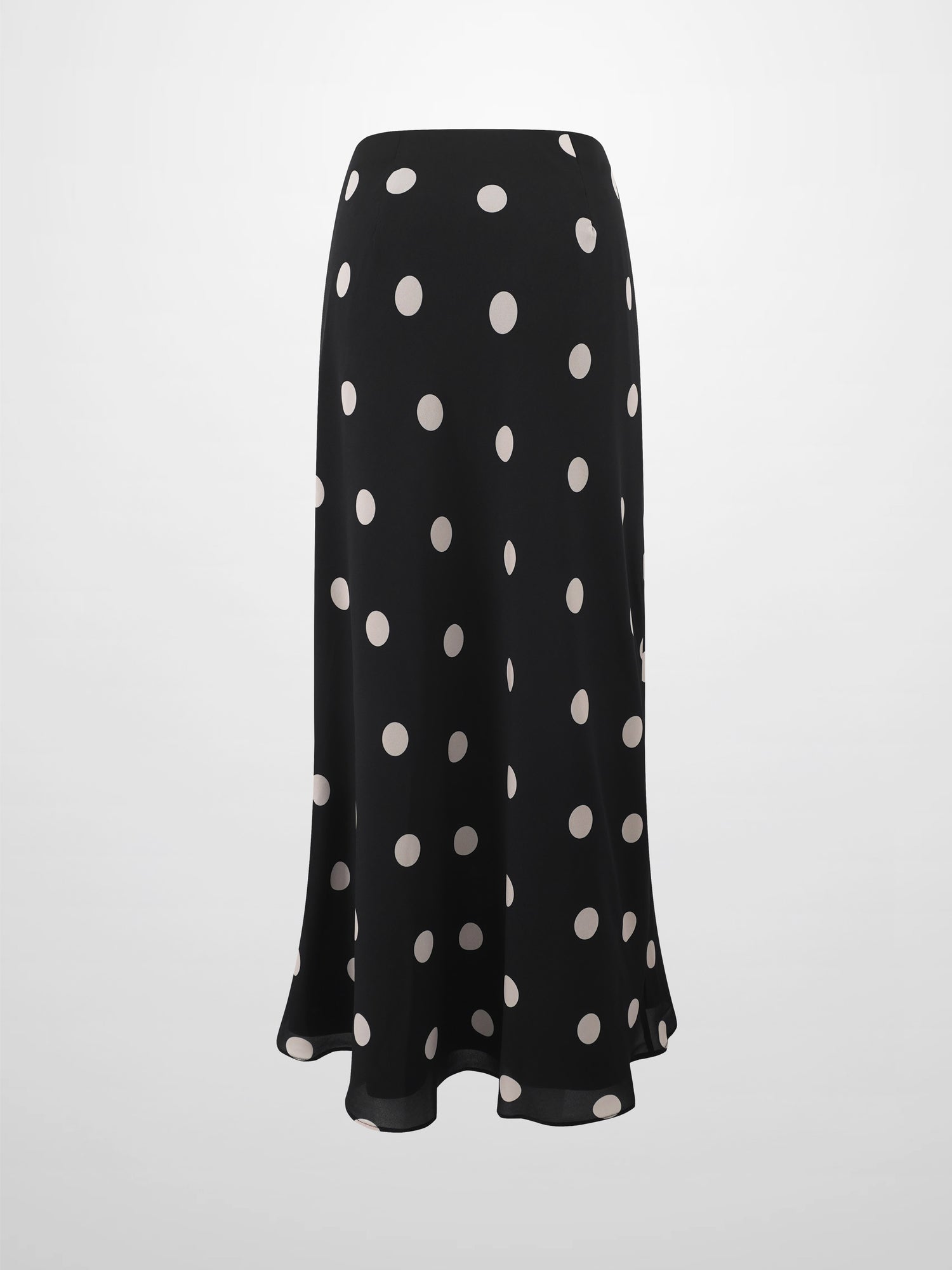 Print Slip Skirt-Polka Dot