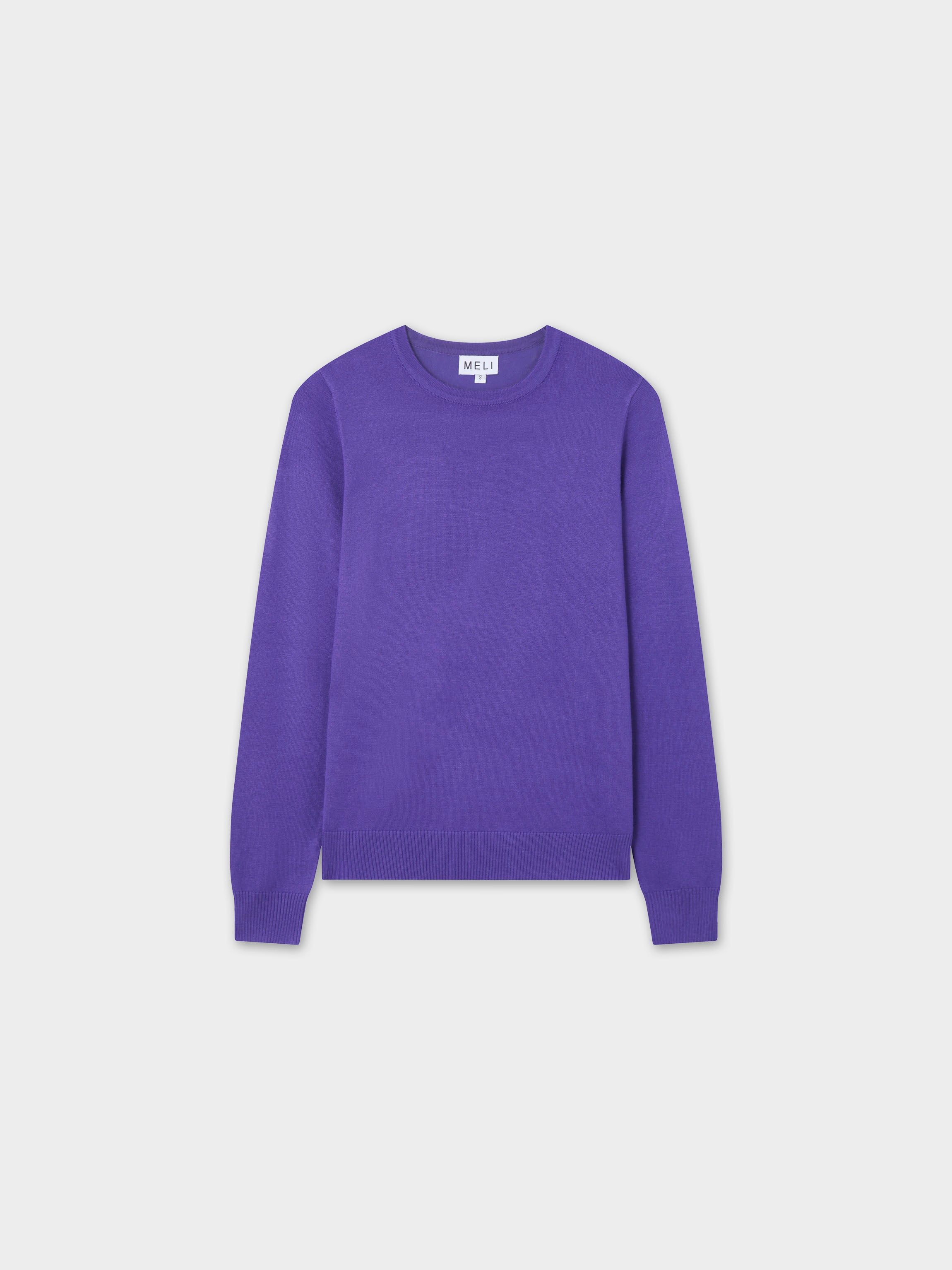 Basic Crew Sweater LS-Purple