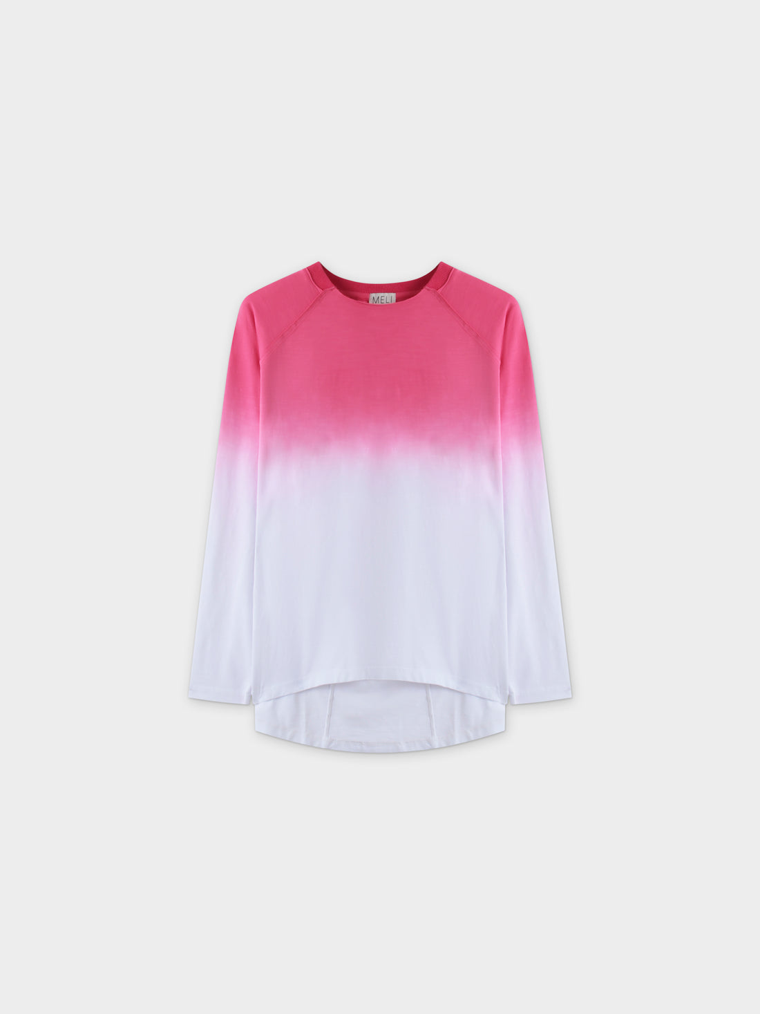 OMBRE PLEAT BACK TEE-PINK