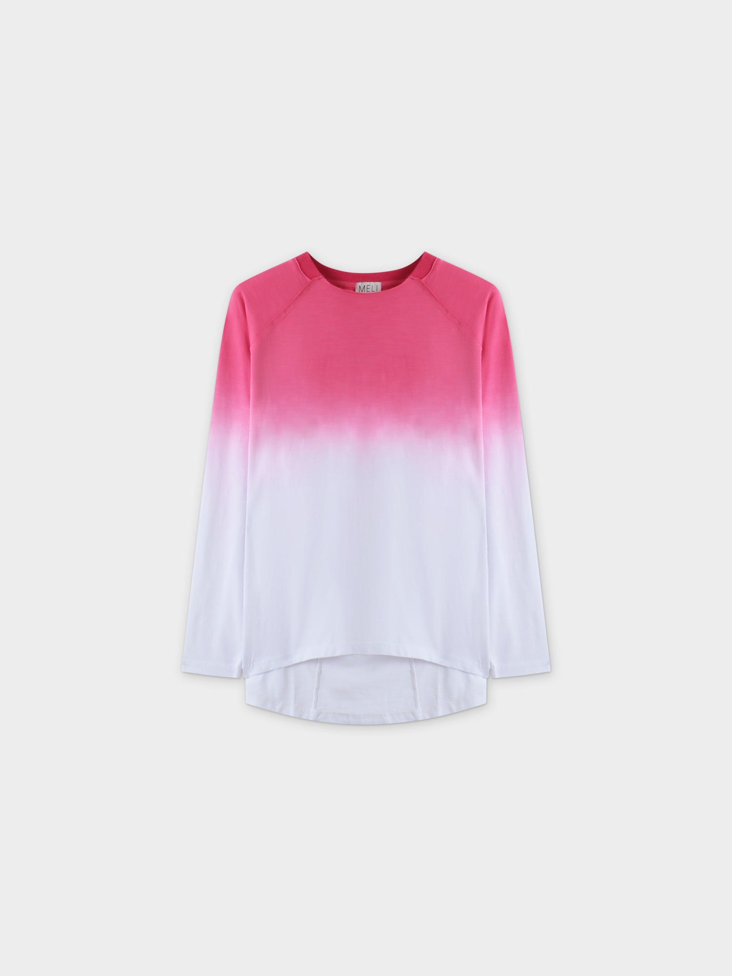 OMBRE PLEAT BACK TEE-PINK