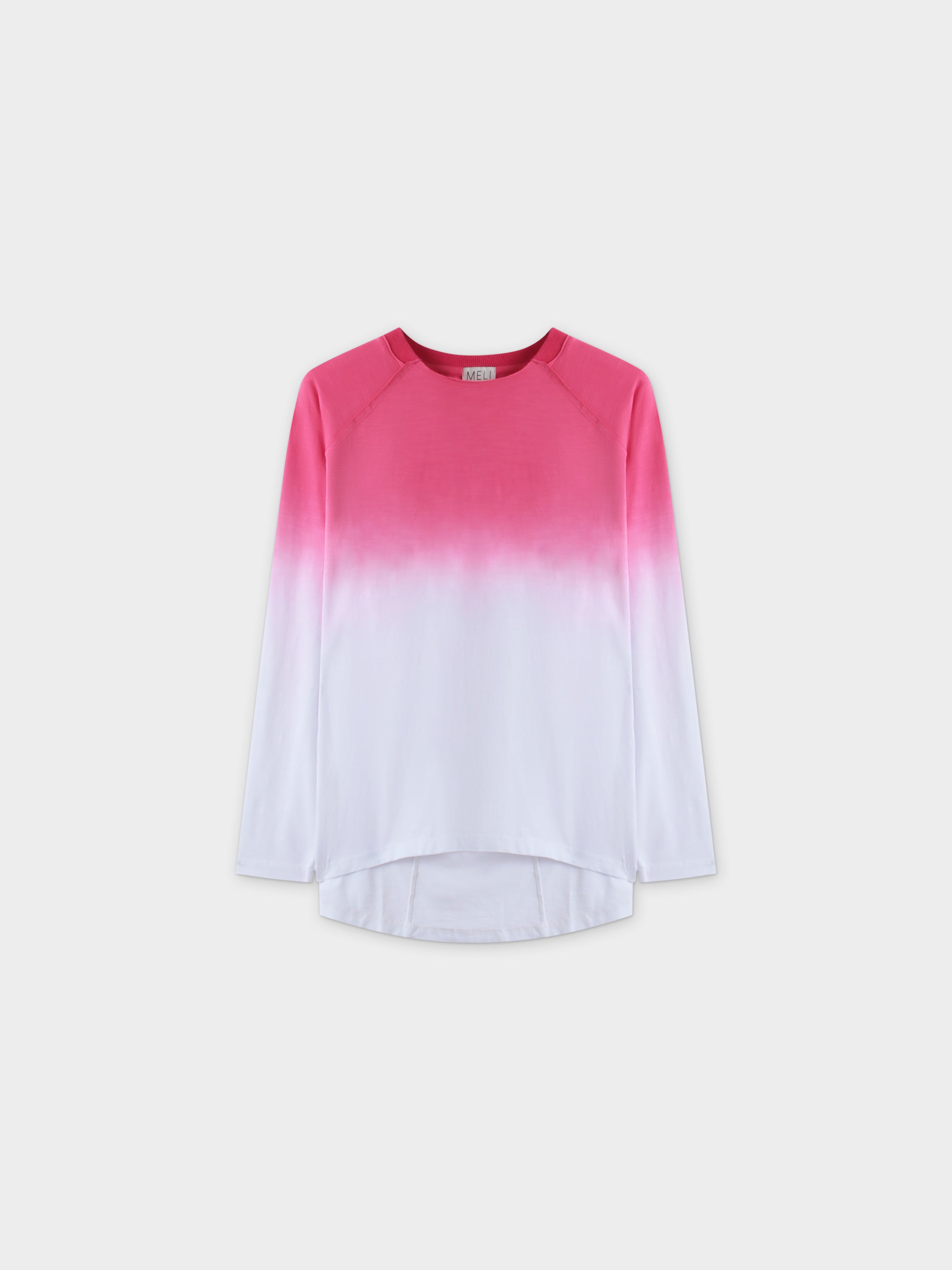 CAMISETA OMBRE PLEAT BACK-ROSA