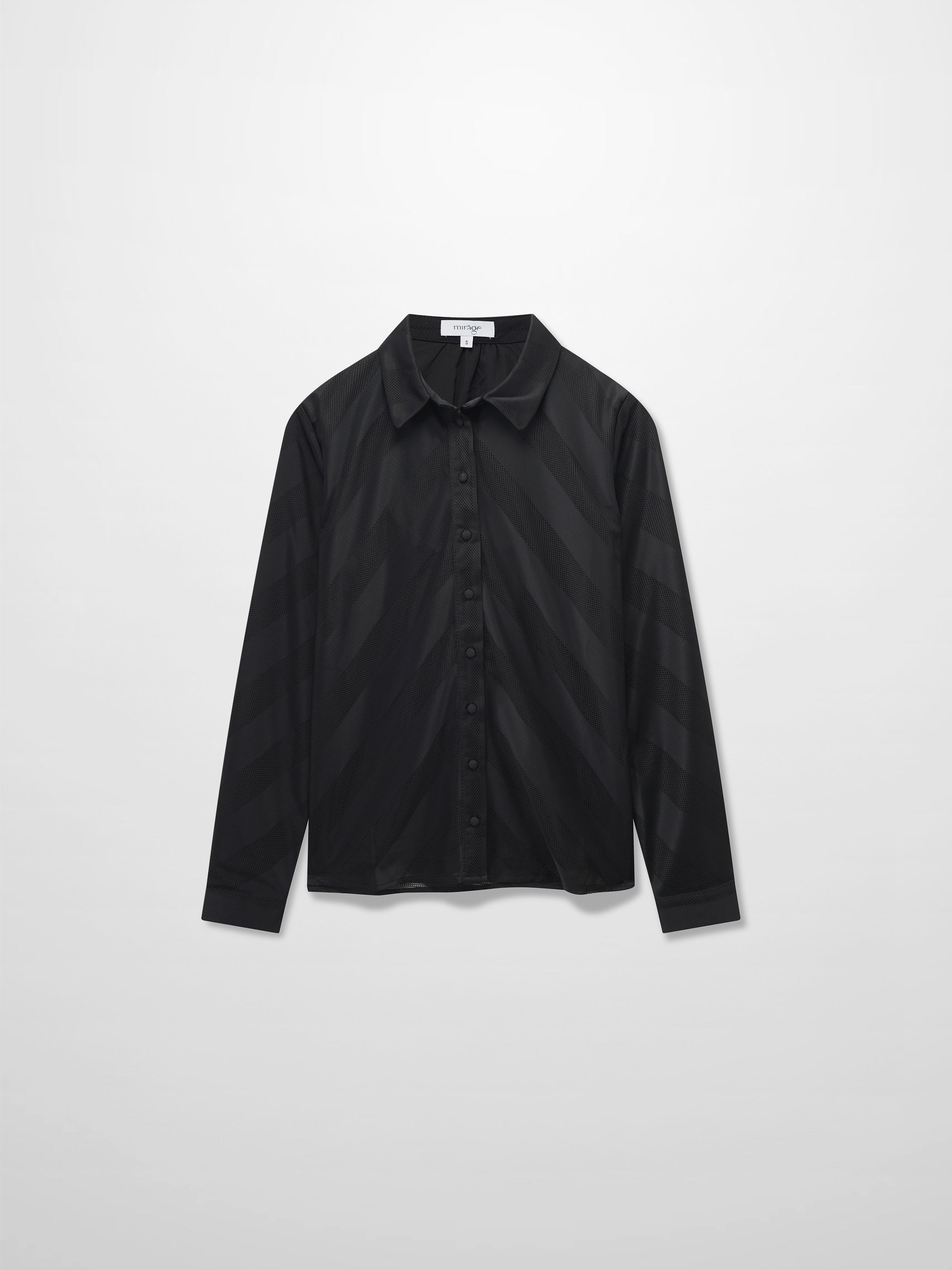 Perforated Blouse-Black