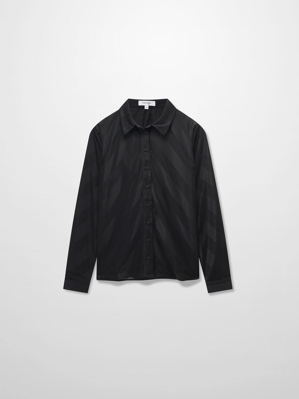 Perforated Blouse-Black