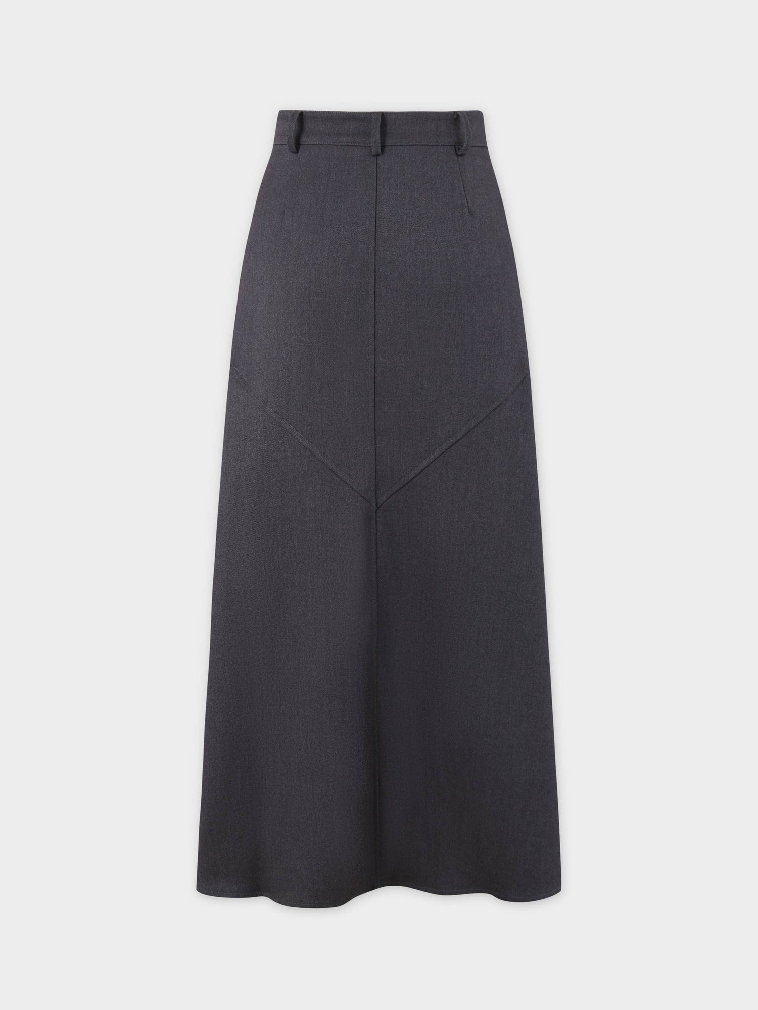 Deep V Skirt-Heathered Grey