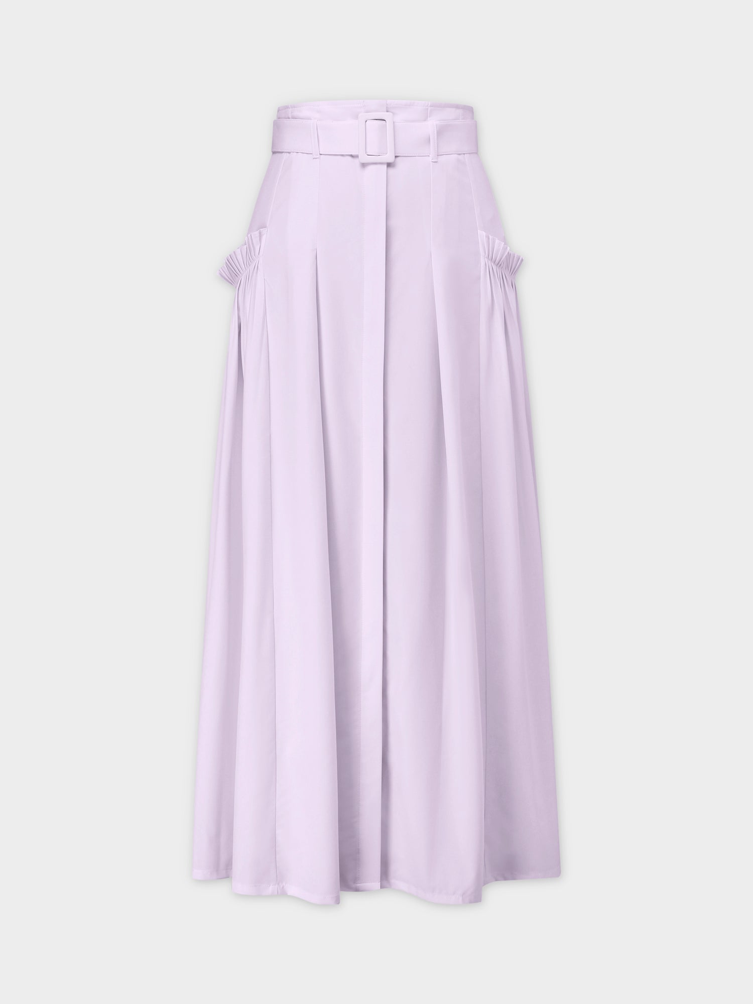 Pintuck Pocket Skirt-Lavender