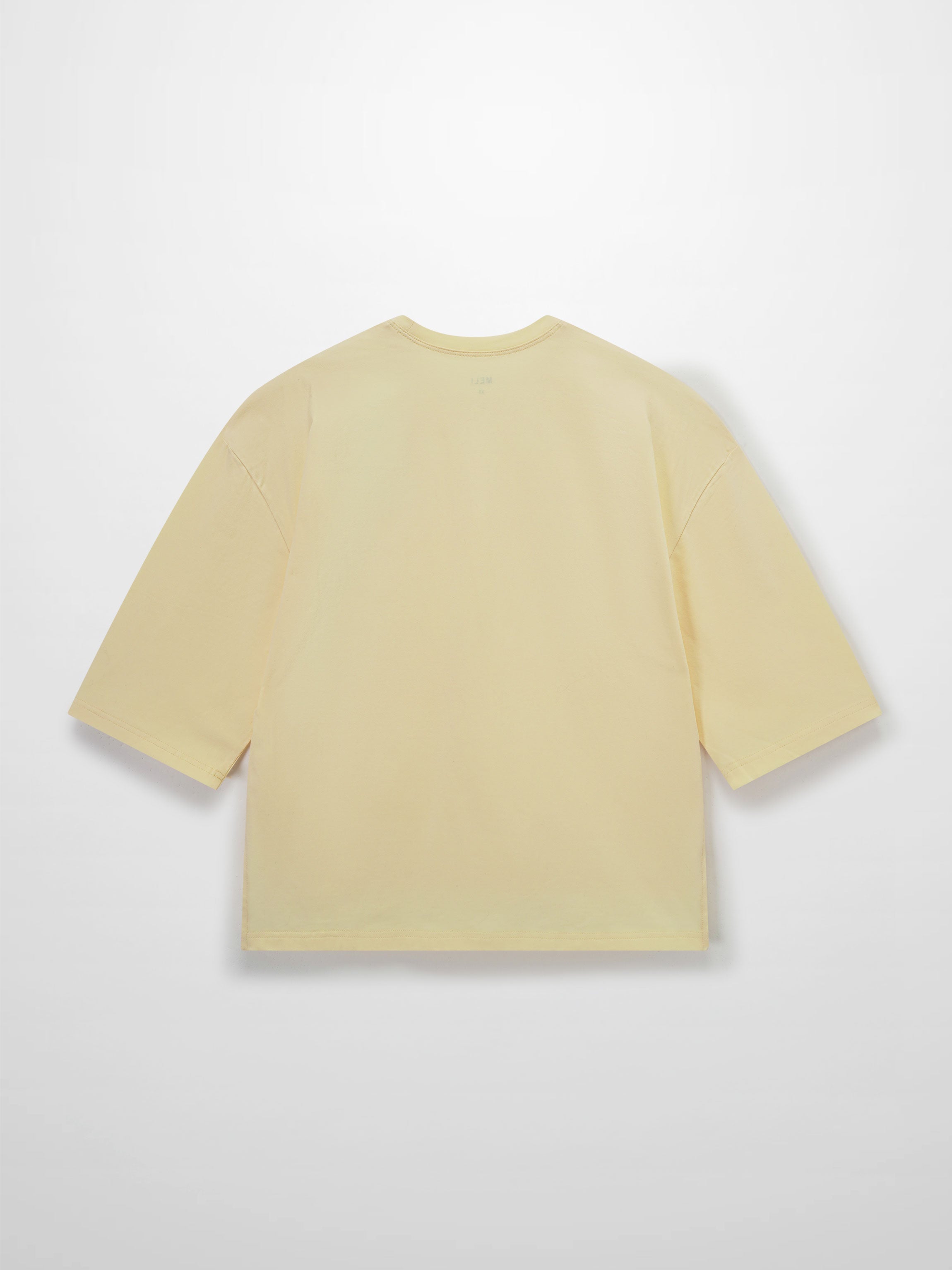 Wide Sleeve Tee-Pale Yellow