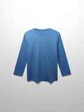 RIBBED HIGH V 3Q-PERIWINKLE BLUE