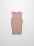 Lurex Sleeveless Sweater-Blush