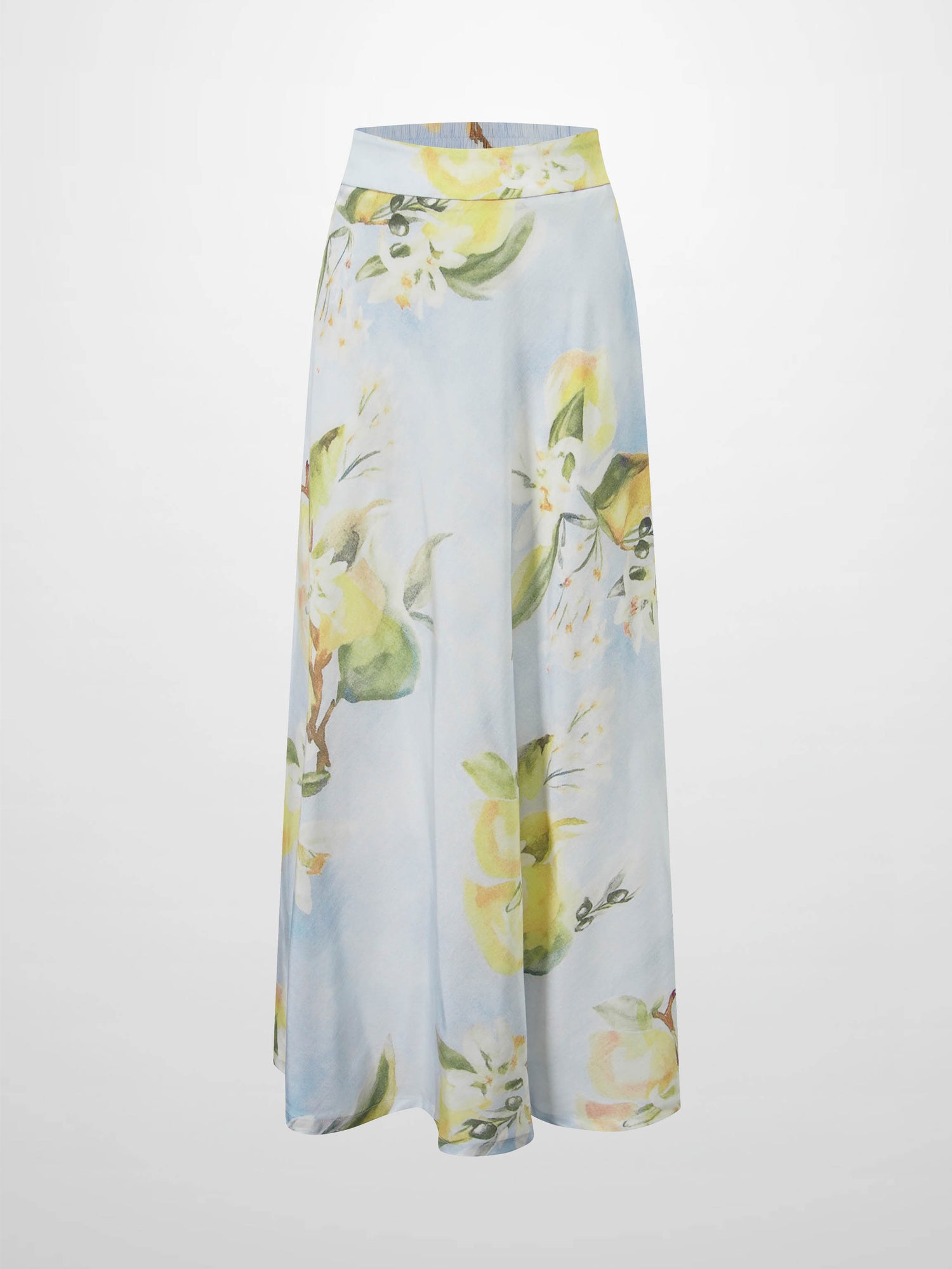 Printed Flare Skirt-Sunshine Floral