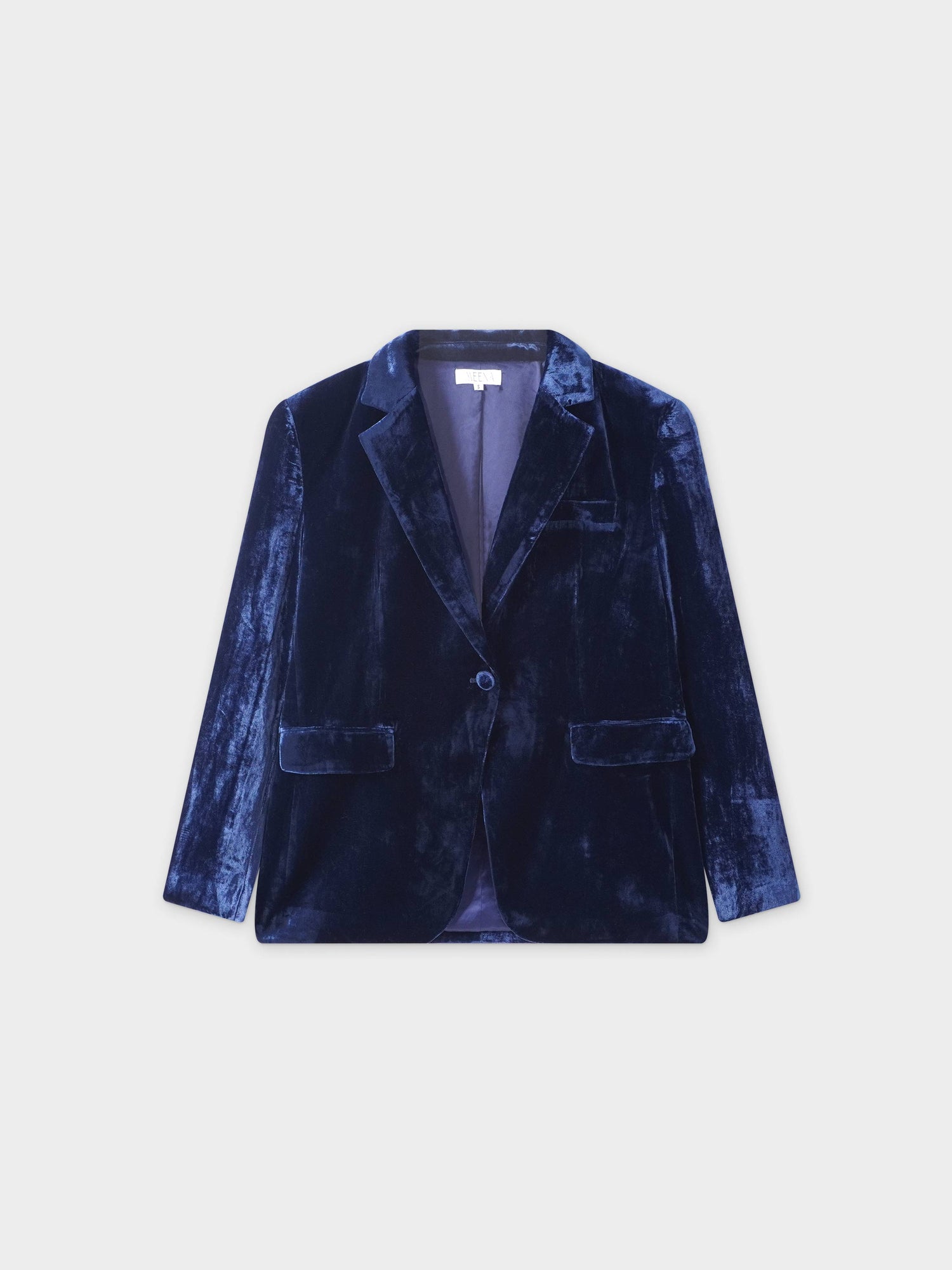 Velvet Blazer-Navy