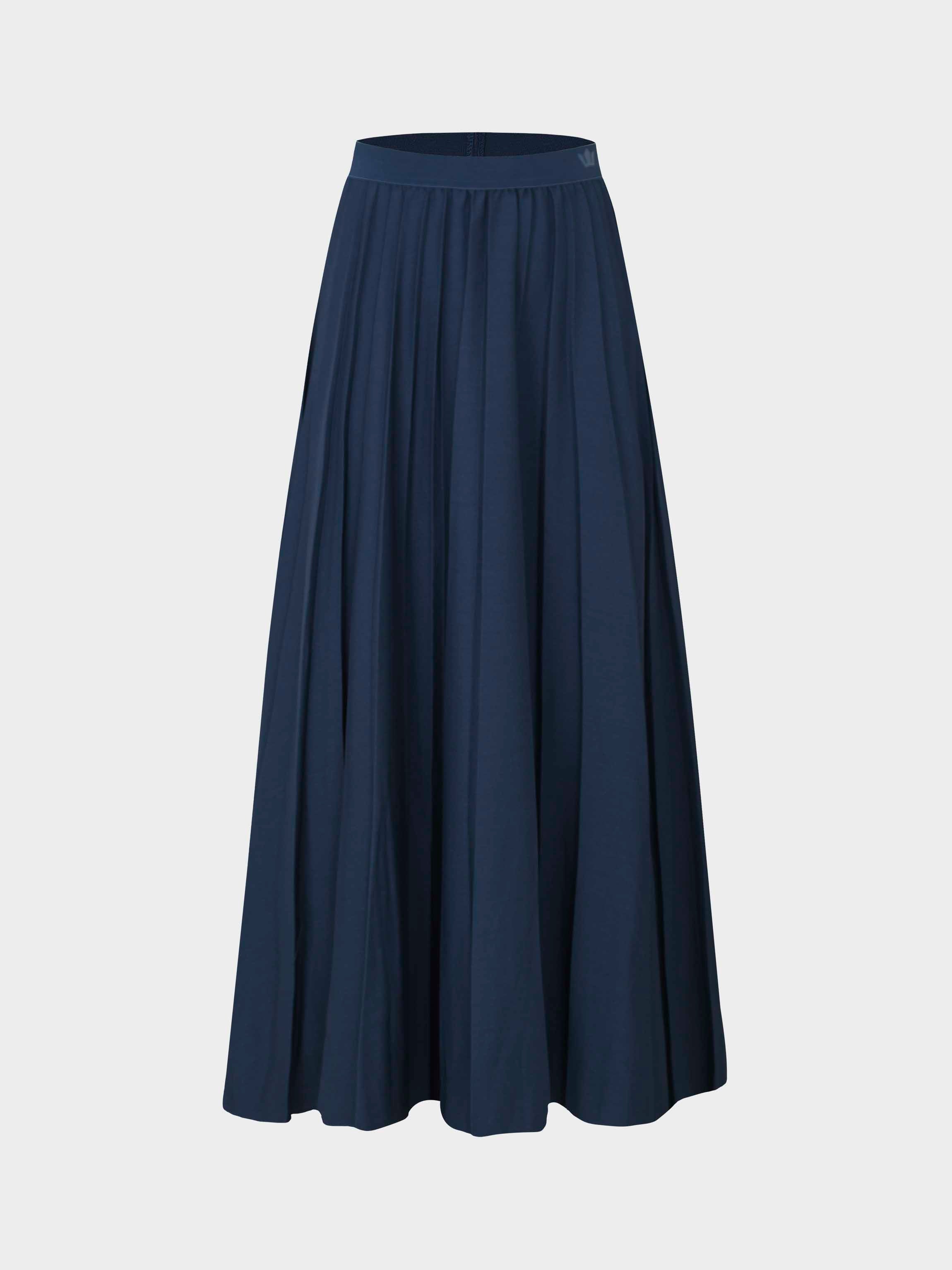 Pleated Skirt 35&quot;-Mallard Blue