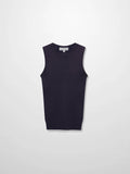 Lurex Sleeveless Sweater-Purple