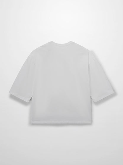 Wide Sleeve Tee-White