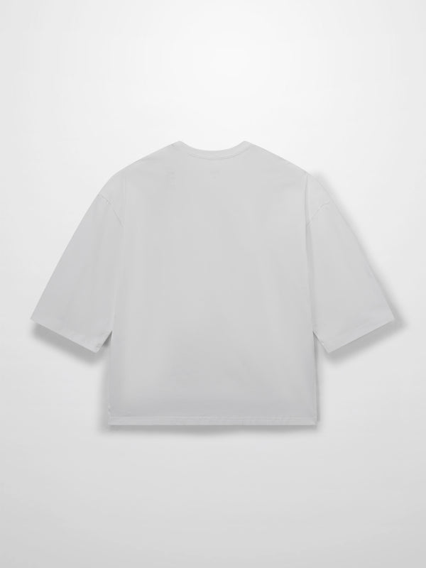 Wide Sleeve Tee-White