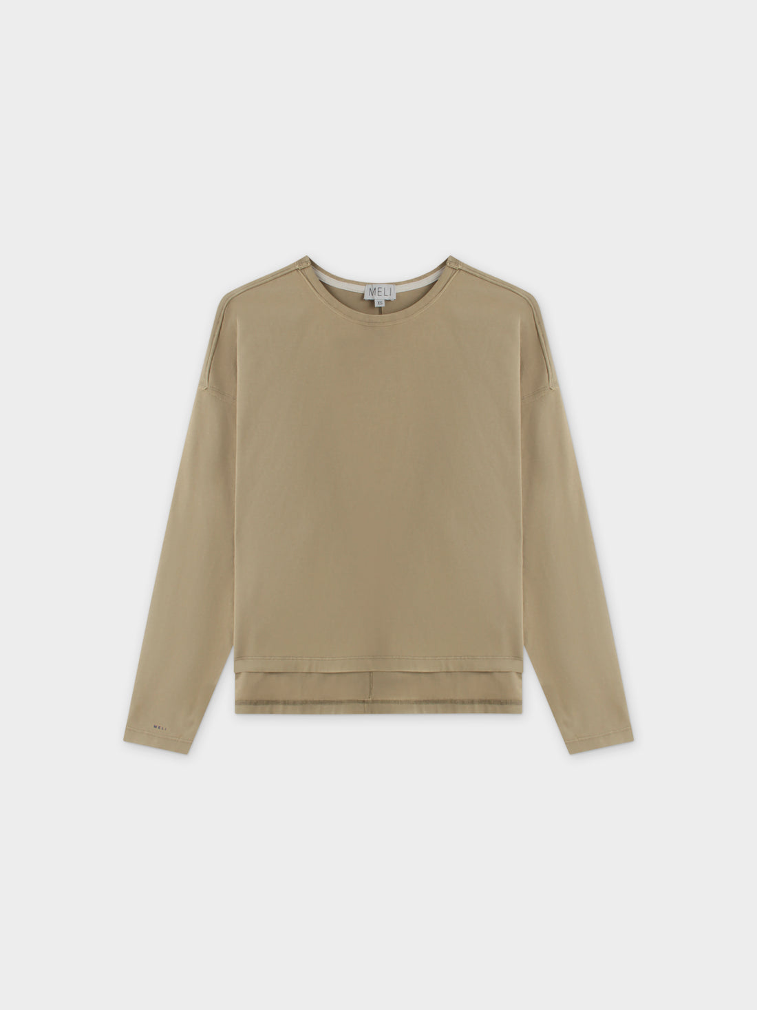 WASHED CROP TEE-OLIVE