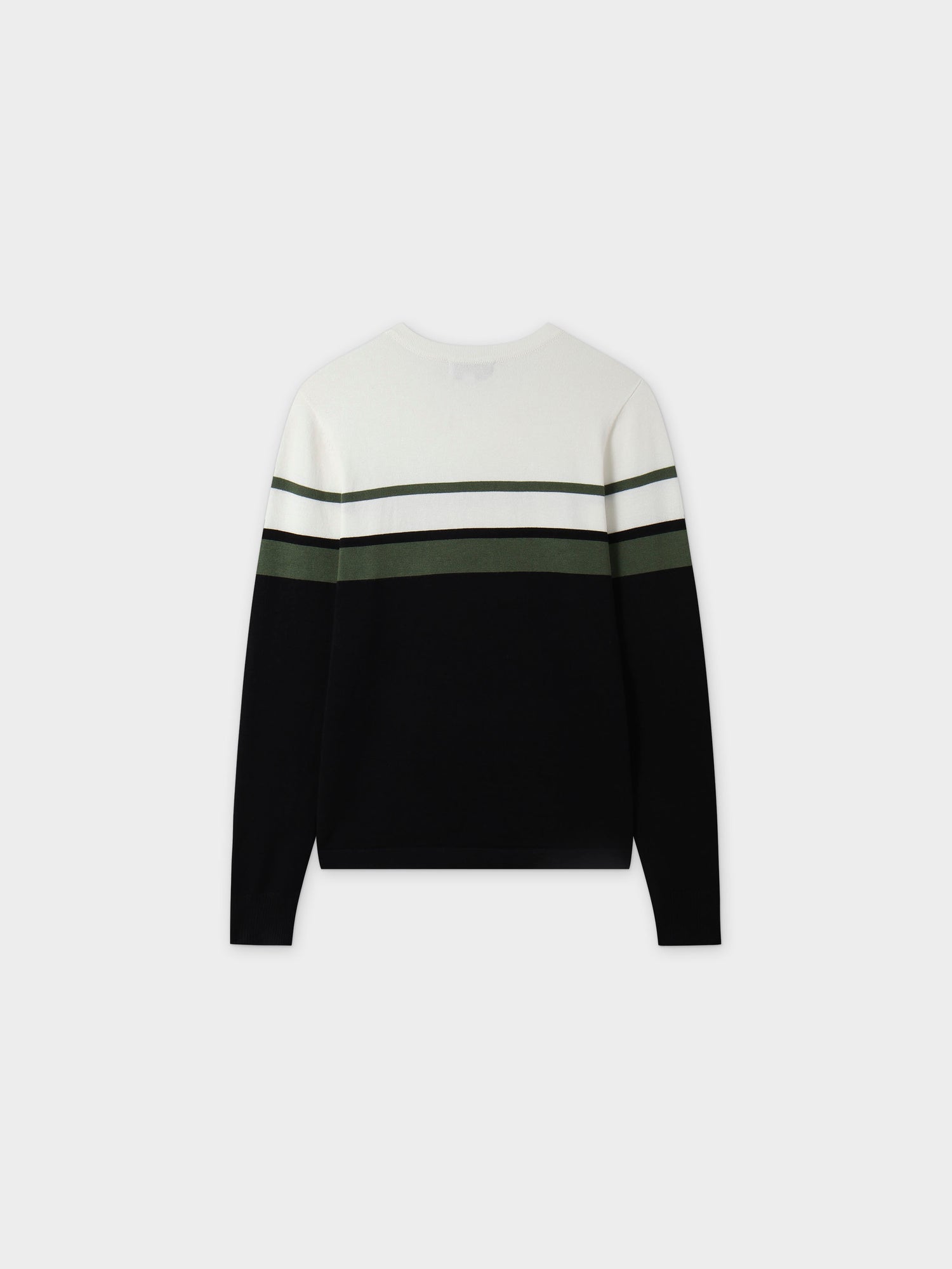 Middle Stripe Sweater-Green