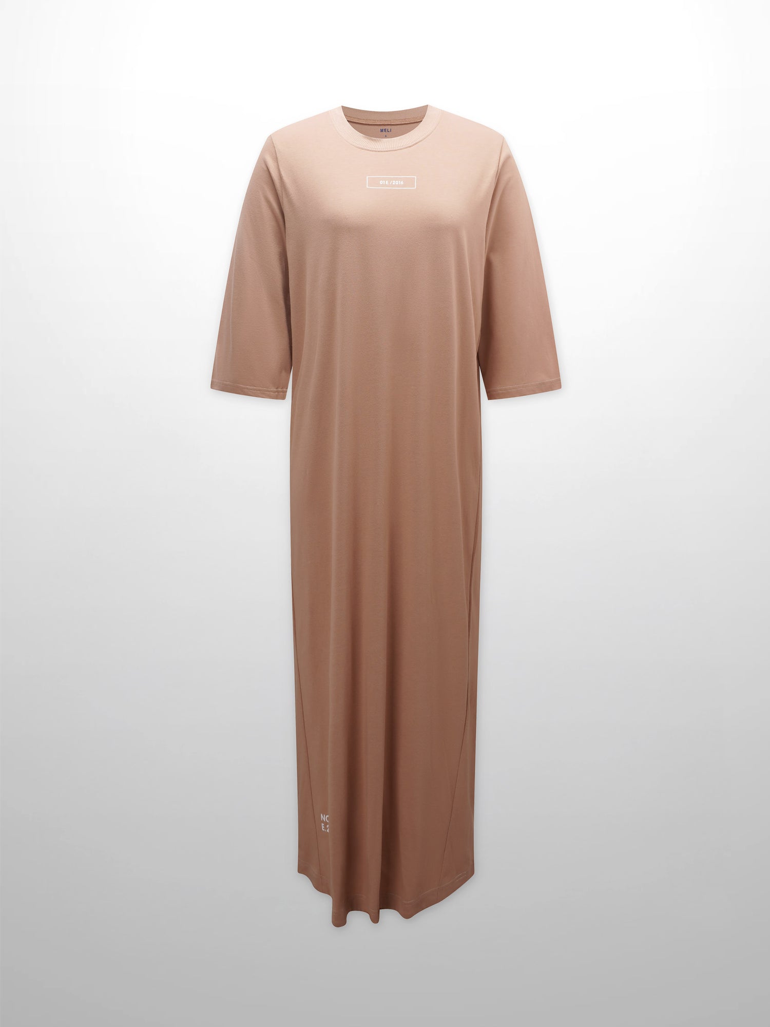 T-Shirt Maxi Dress-Tan