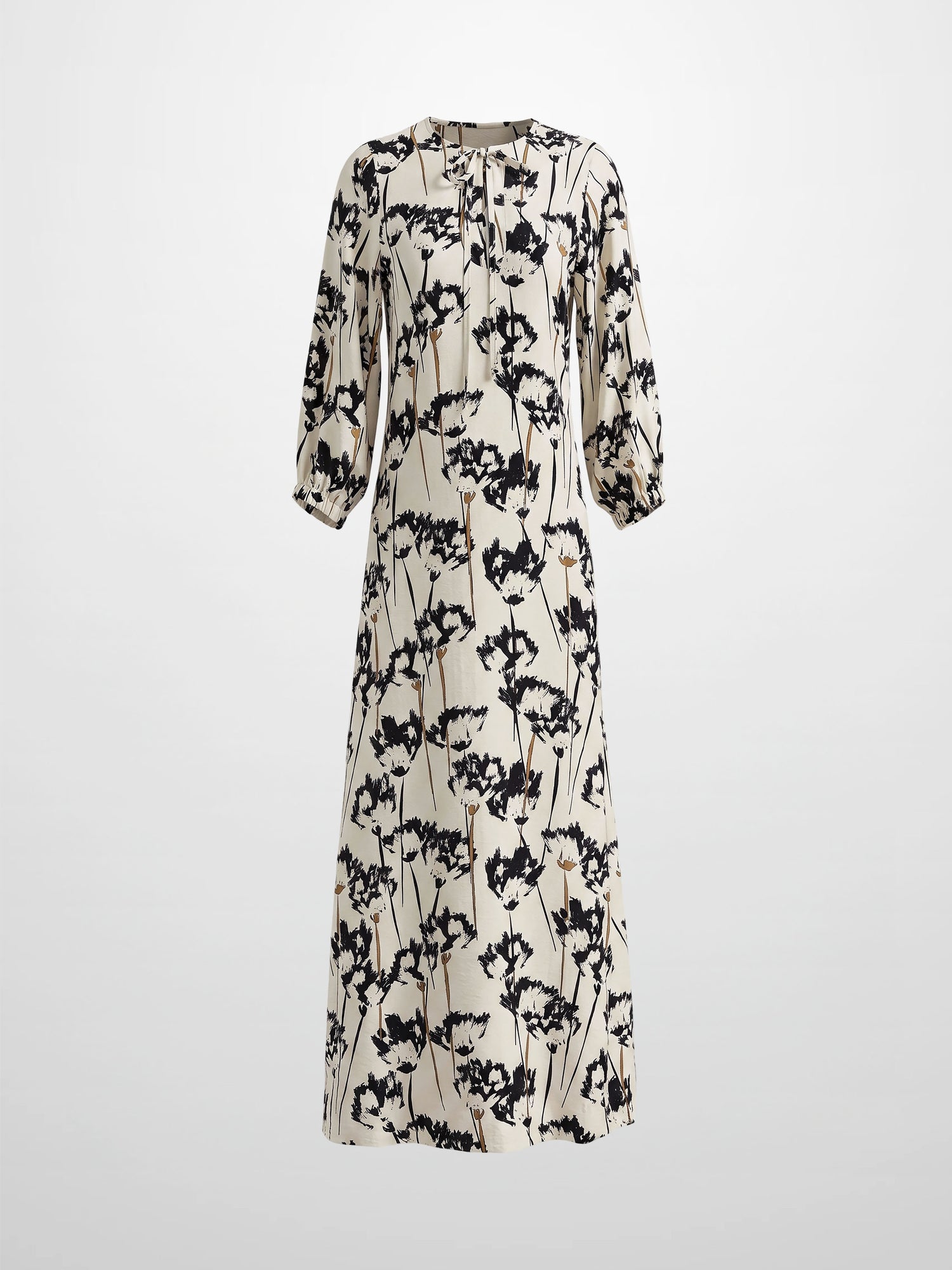 Neck Tie Boho Dress-Wish Flower