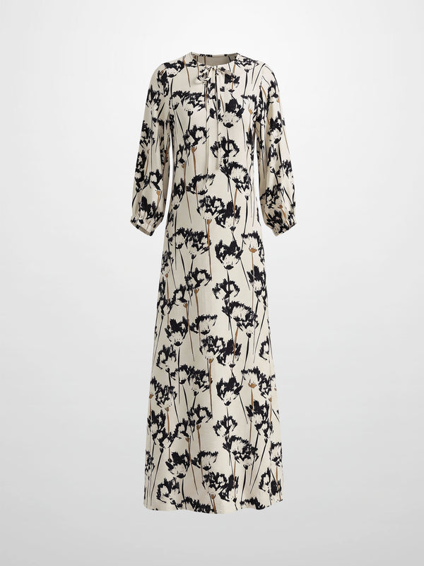 Neck Tie Boho Dress-Wish Flower