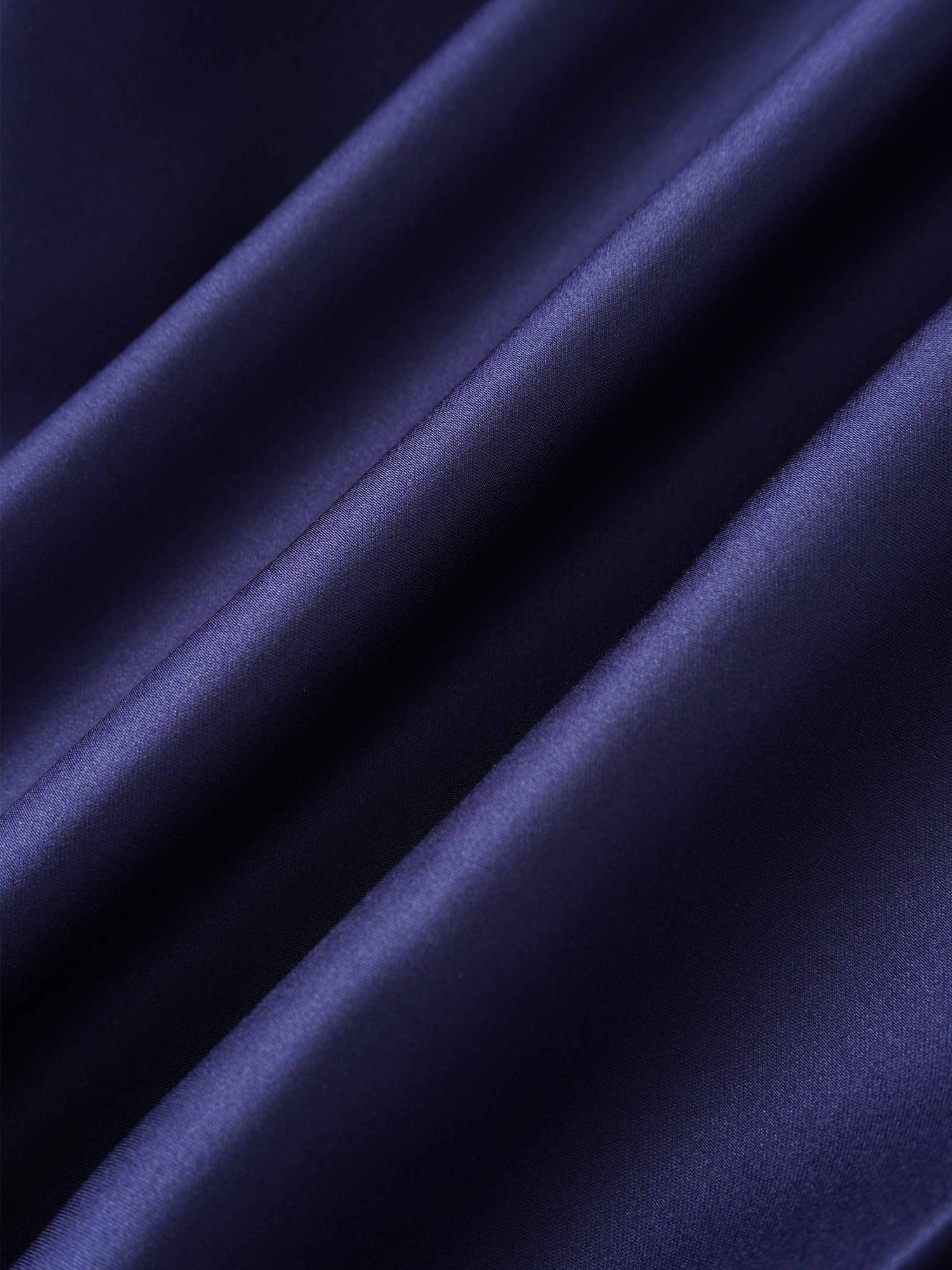 Lux Satin Pleated Skirt 26&quot;-Navy
