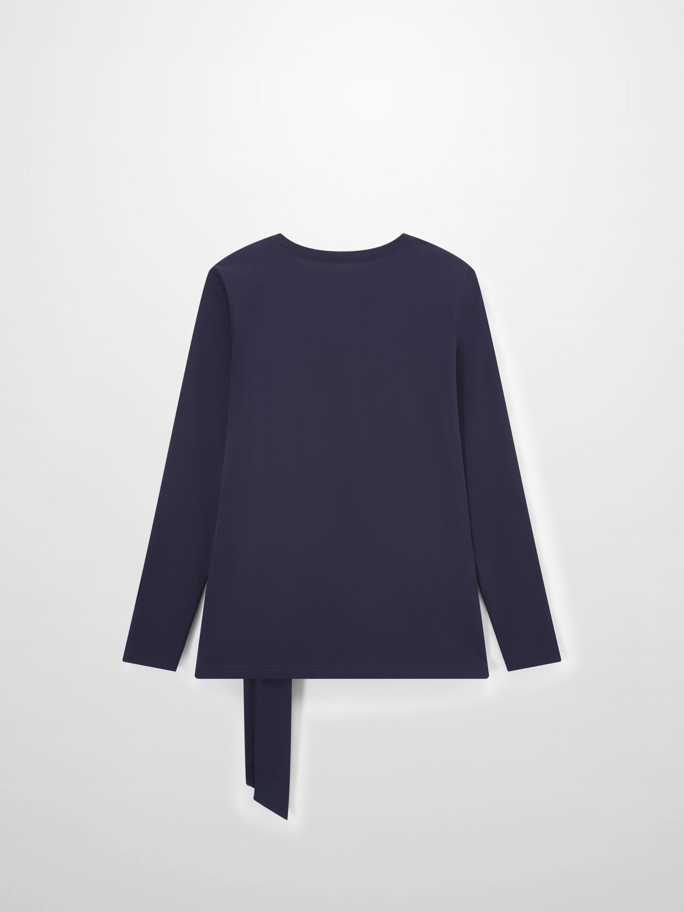 Side Tie T-Shirt-Navy