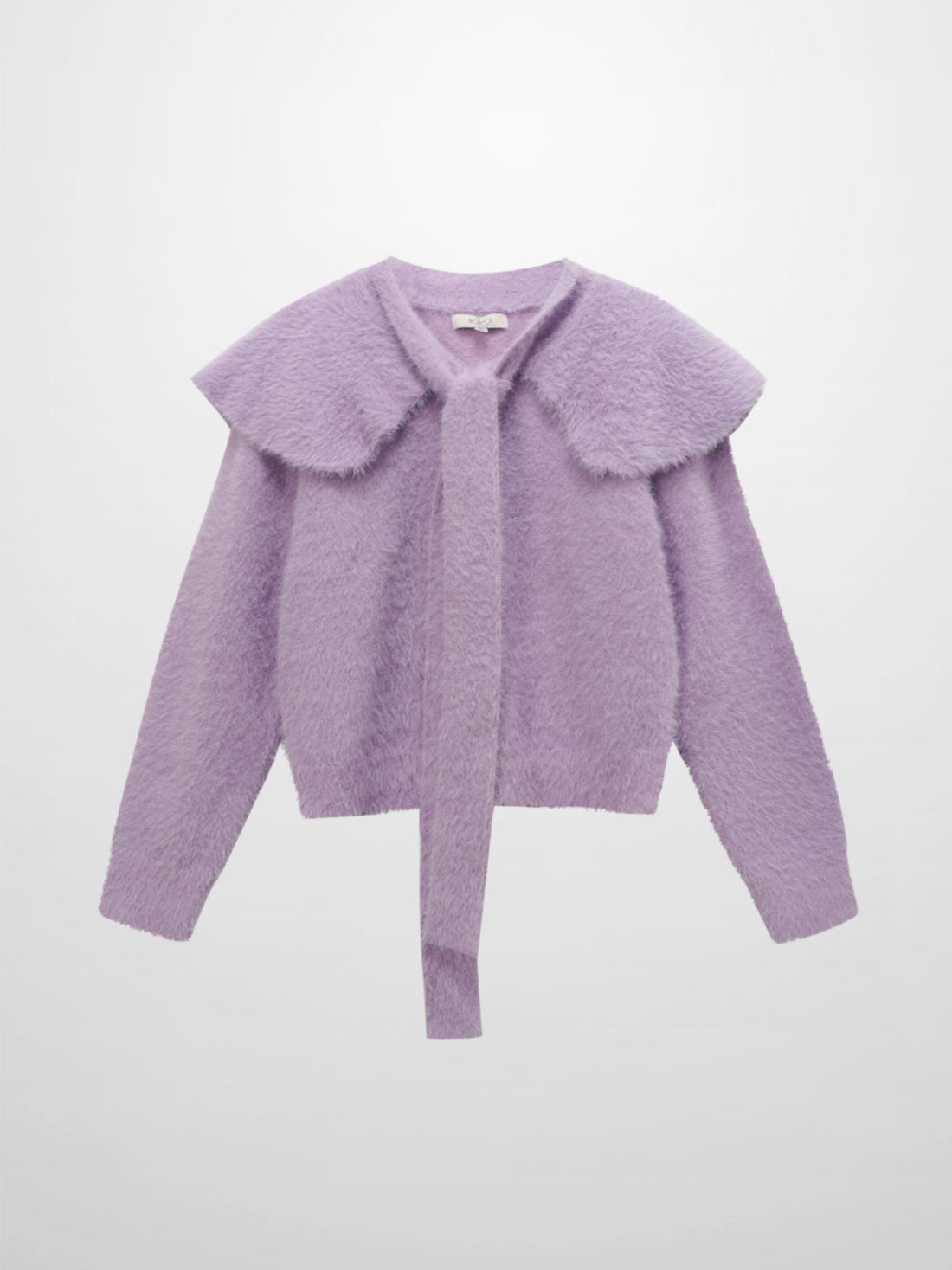Mohair Shawl Collar Cardigan-Lavander