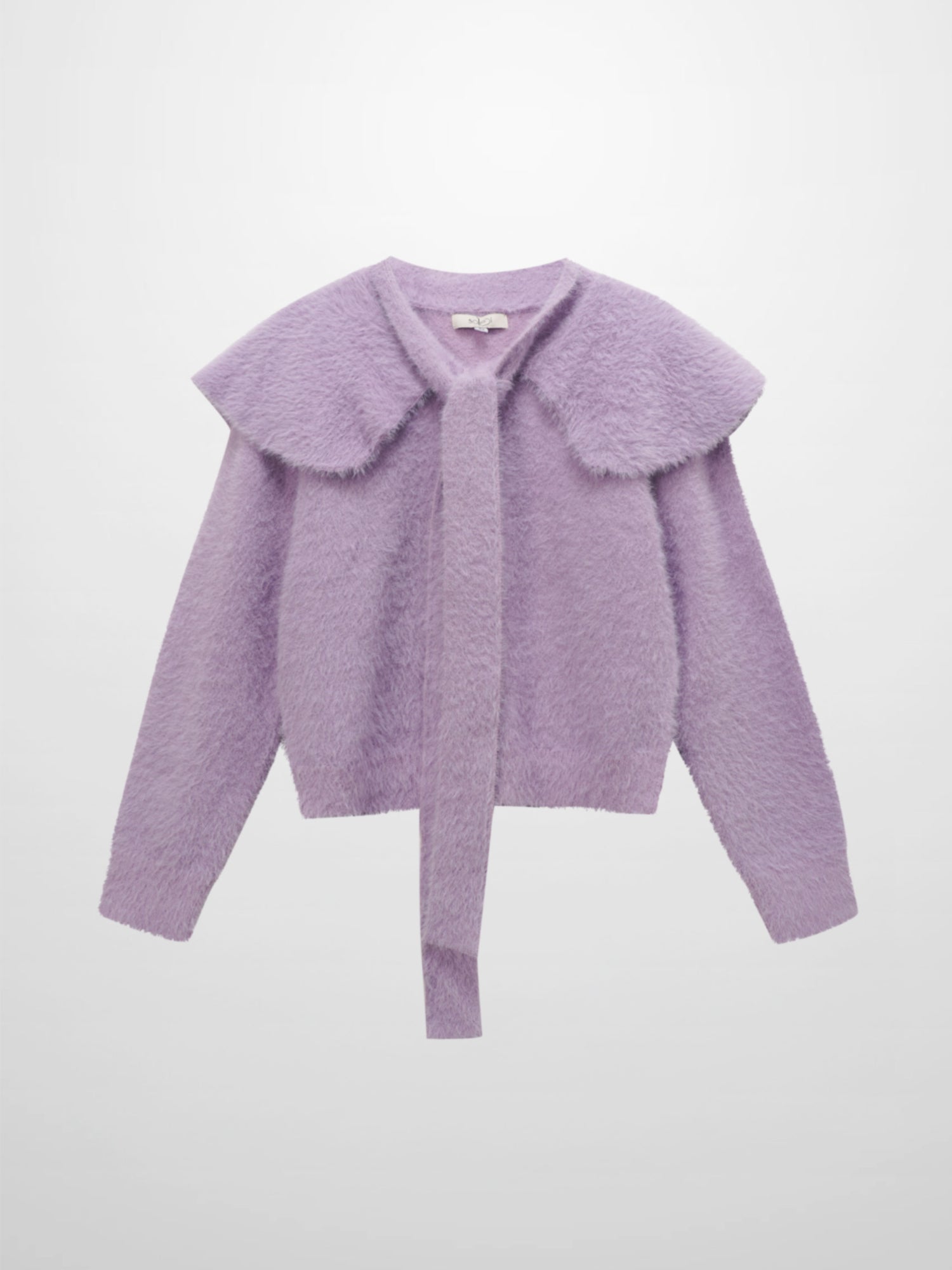 Mohair Shawl Collar Cardigan-Lavander