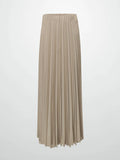 Mix Pleat Skirt-Ivory
