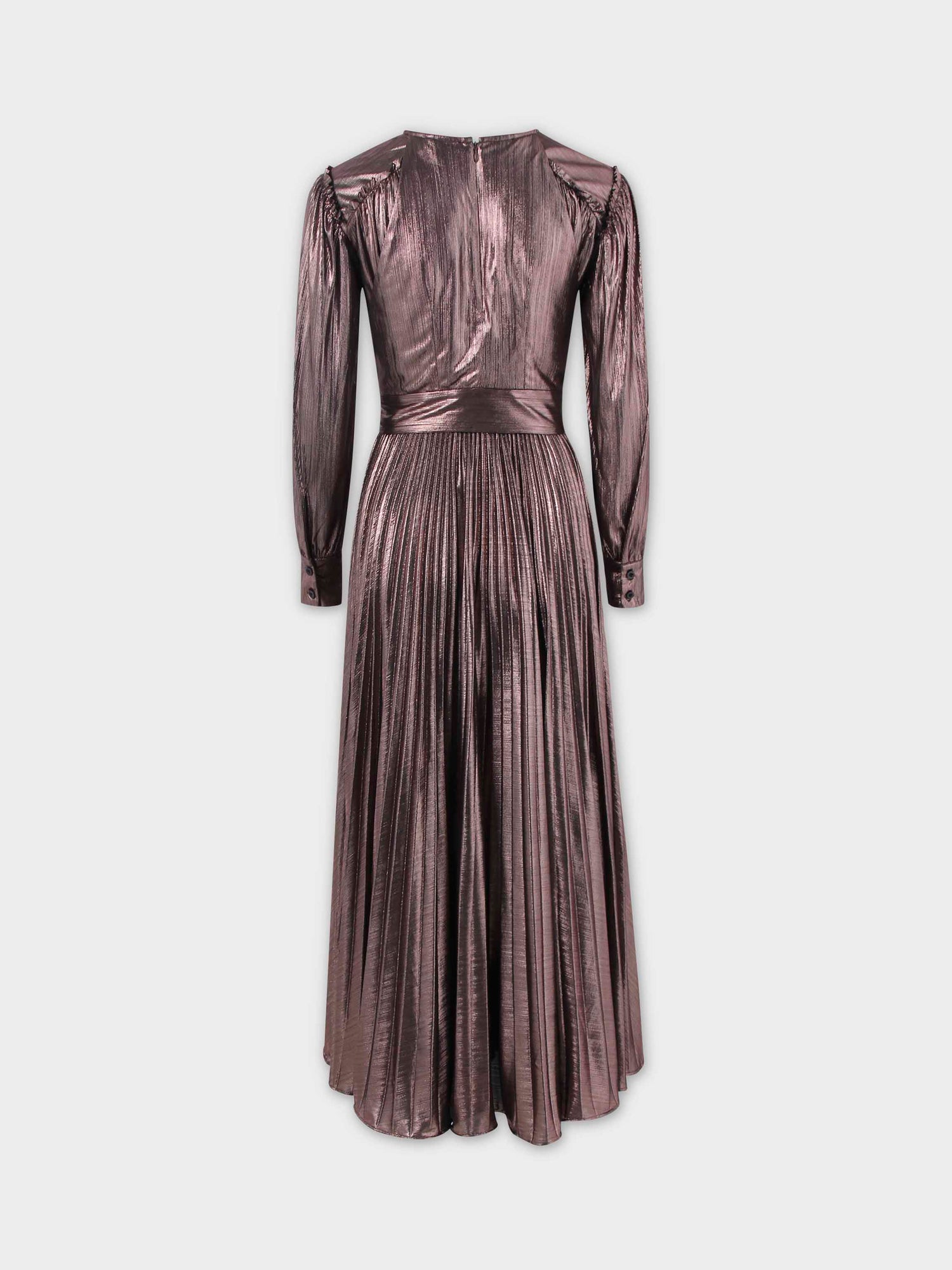 Back Overlay Dress-Bronze Shimmer