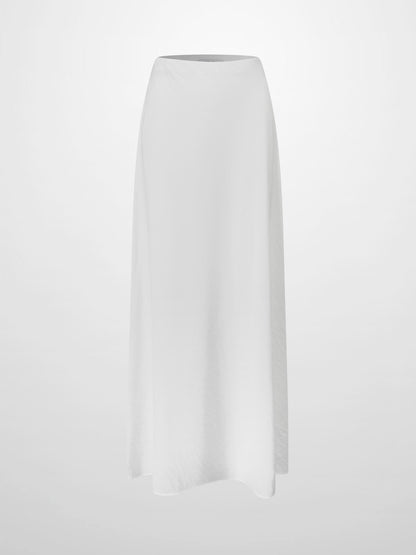 Crinkle Skirt 37"-White