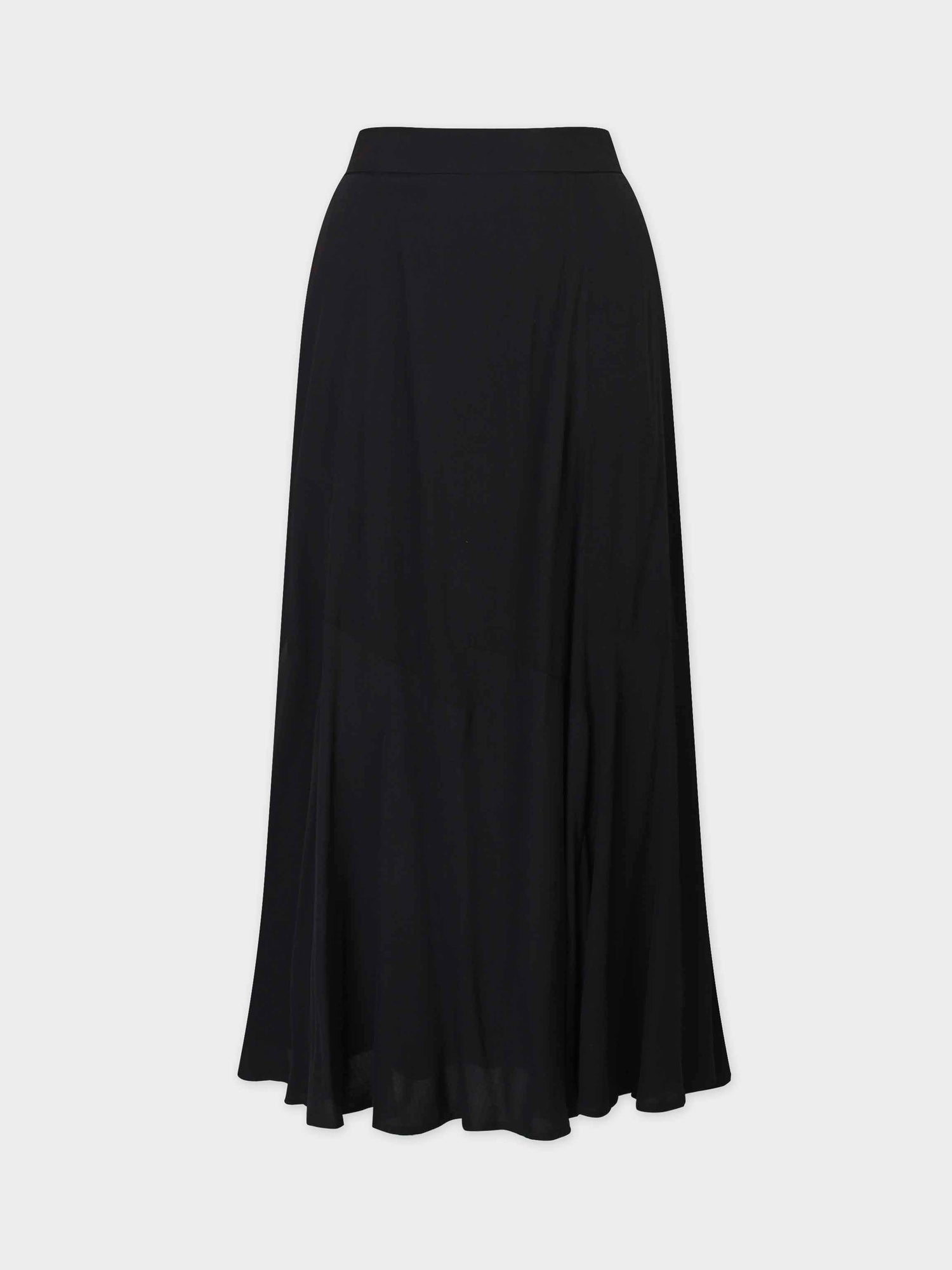 TRUMPET FLARE SKIRT-BLACK