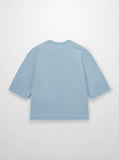 Wide Sleeve Tee-Light Blue