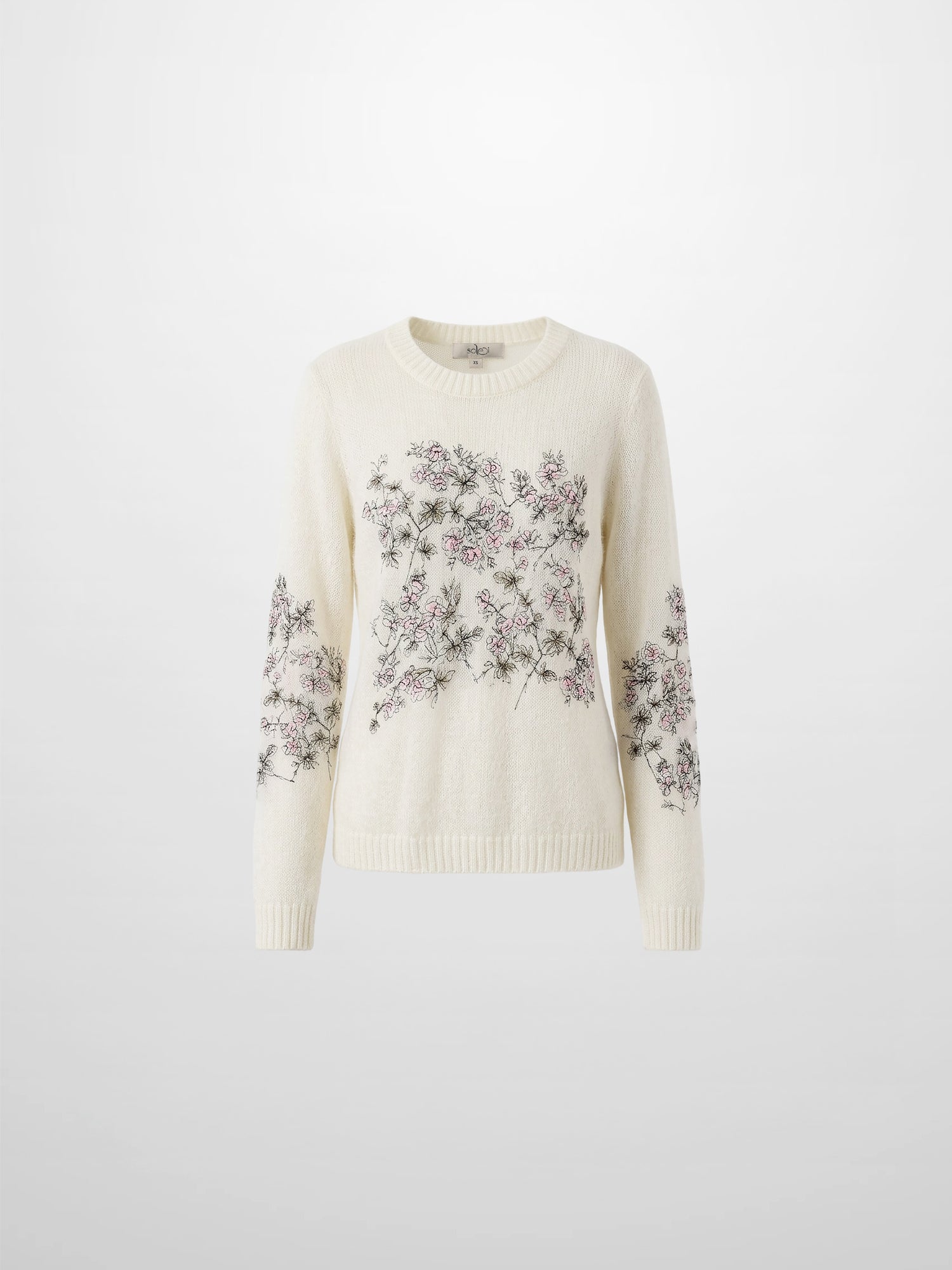 Floral Motif Sweater - Soft Floral