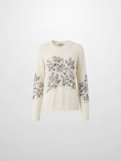 Floral Motif Sweater - Soft Floral