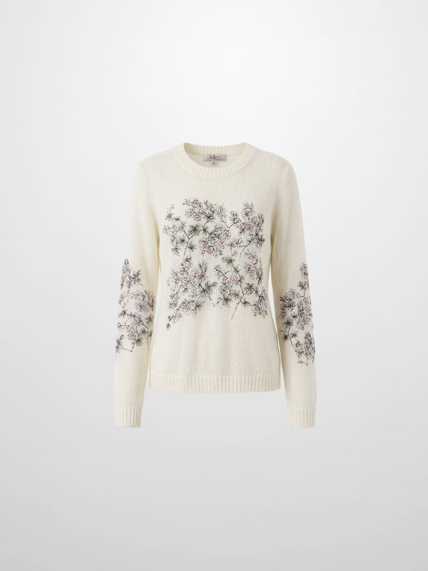 Floral Motif Sweater - Soft Floral