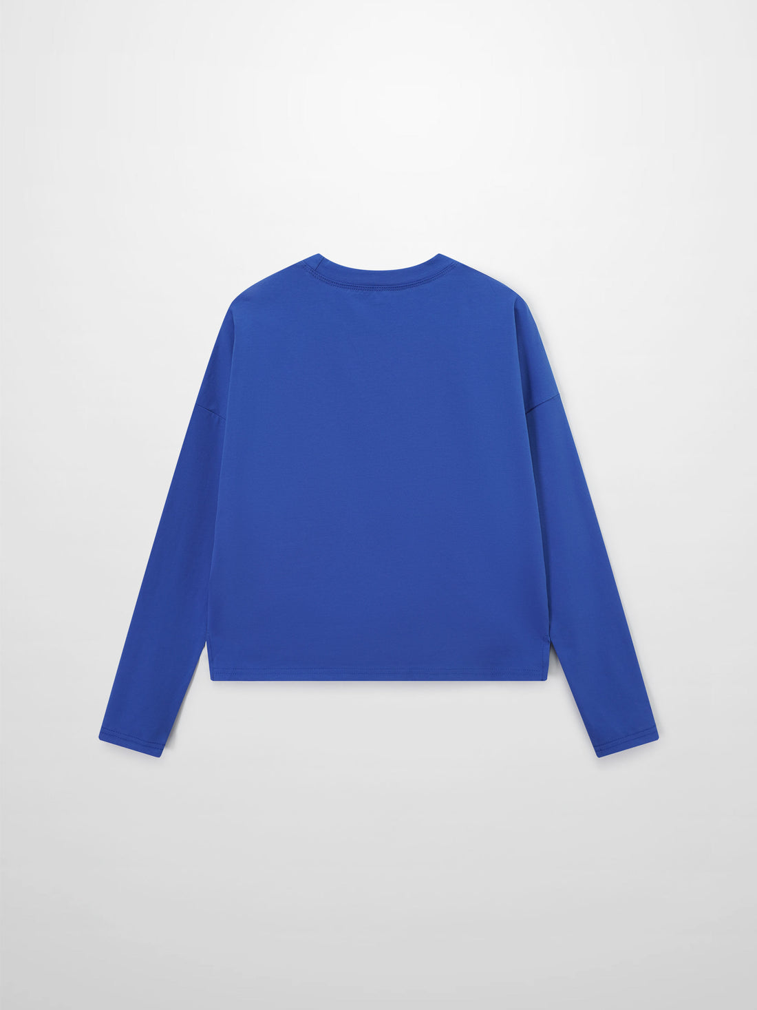 Cropped Boxy Tee-Cobalt