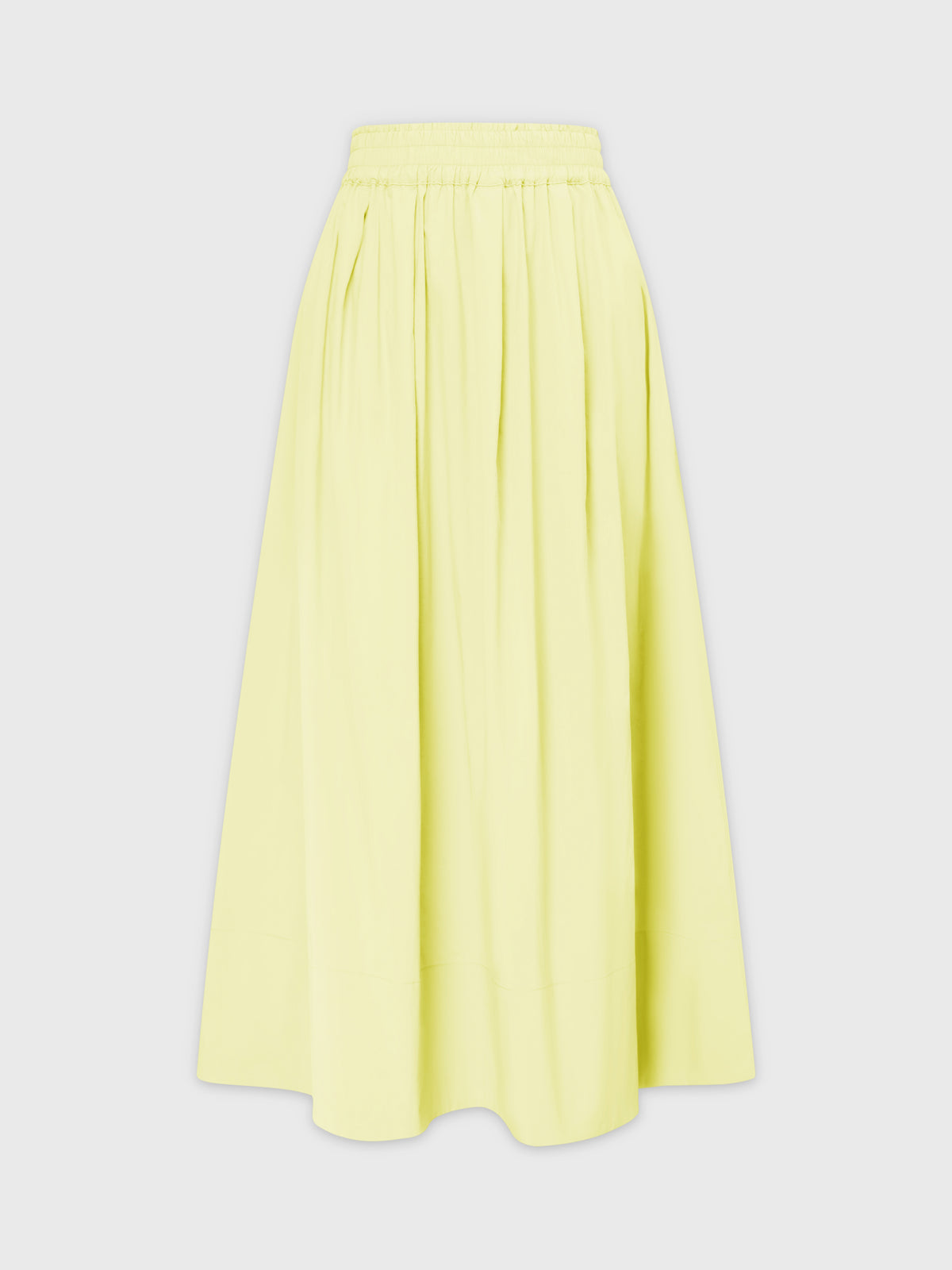 Falda con cintura fruncida-Sorbete de limón