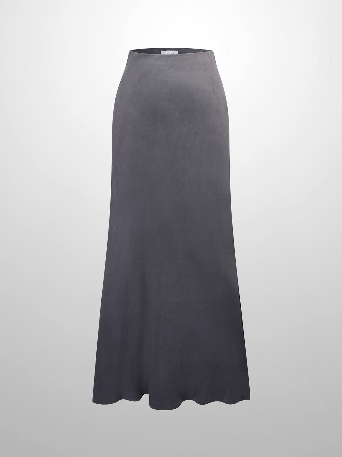 Cupro Slip Skirt-Grey