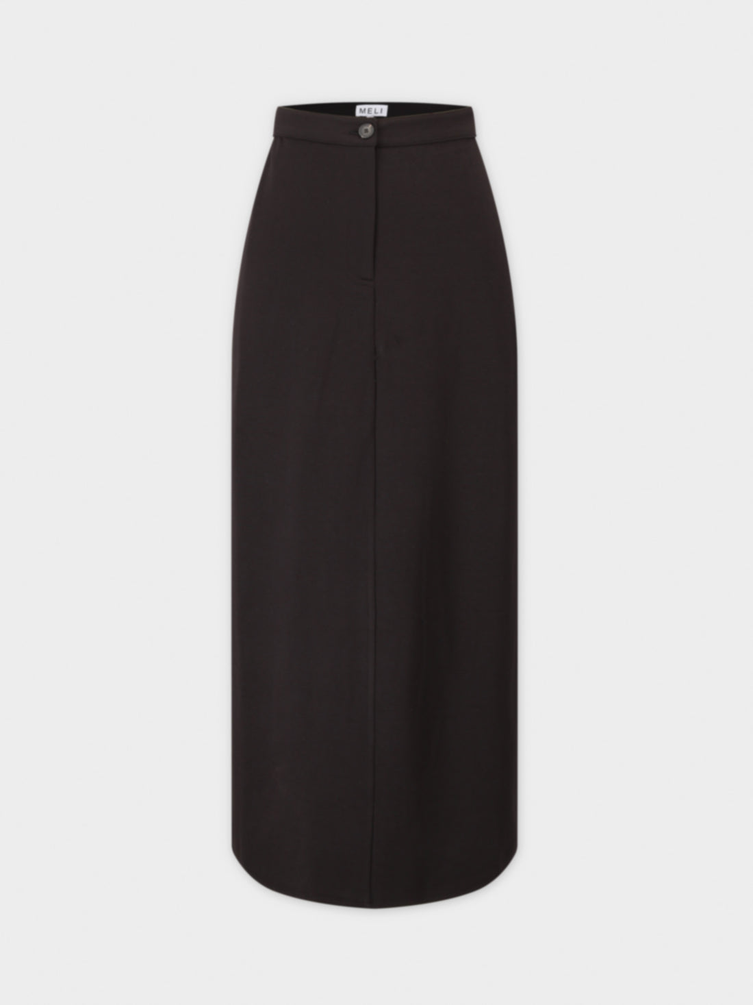 Basic Straight Ponte Skirt-Black