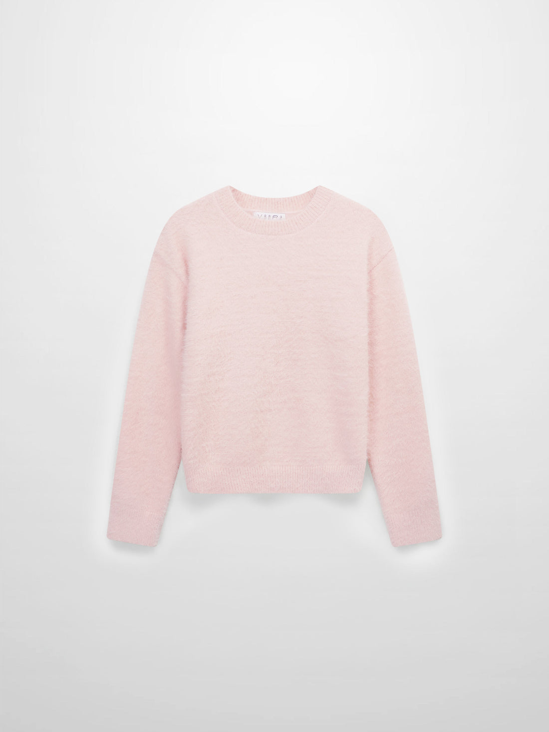 Mohair Crew Neck Sweater-Pink