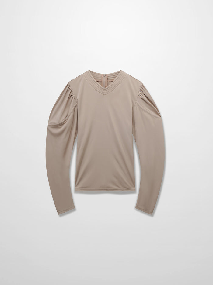 Princess Stitched High V top-Mauve